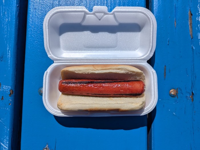 Photo of the hot dog at Balmoral Woods in Crete, Illinois.