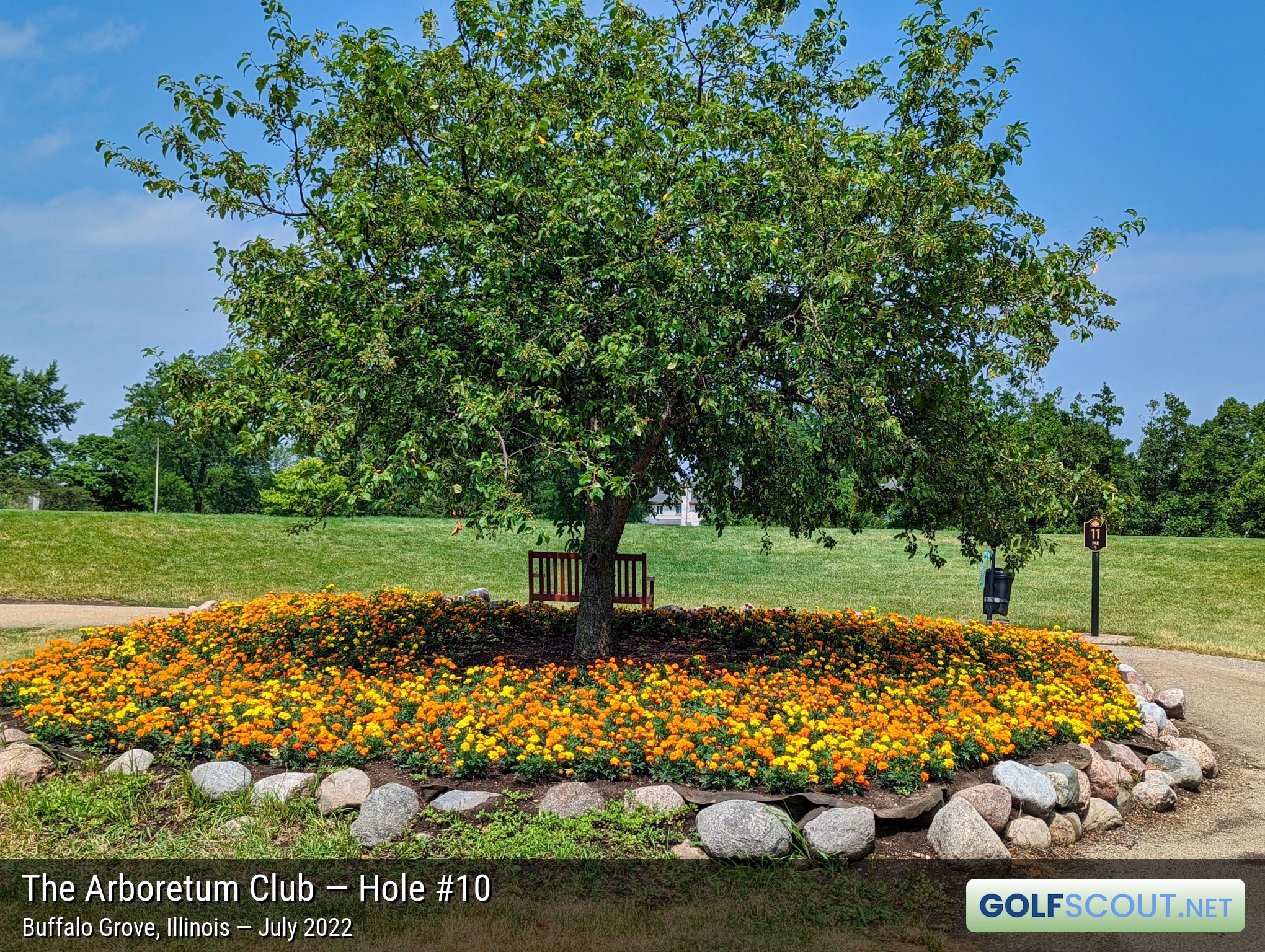 Photo of hole #10 at Arboretum Club in Buffalo Grove, Illinois. 