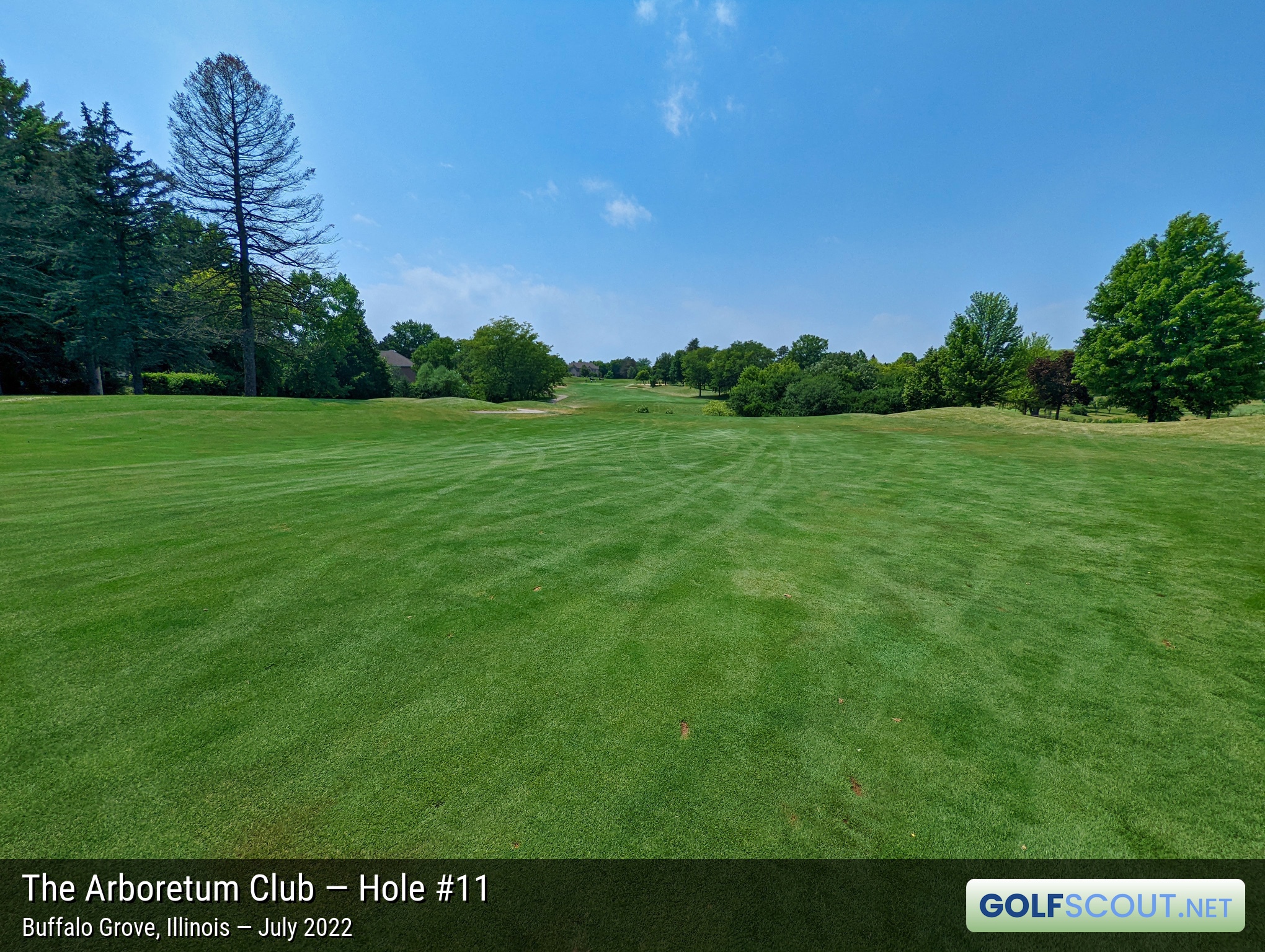 Photo of hole #11 at Arboretum Club in Buffalo Grove, Illinois. 