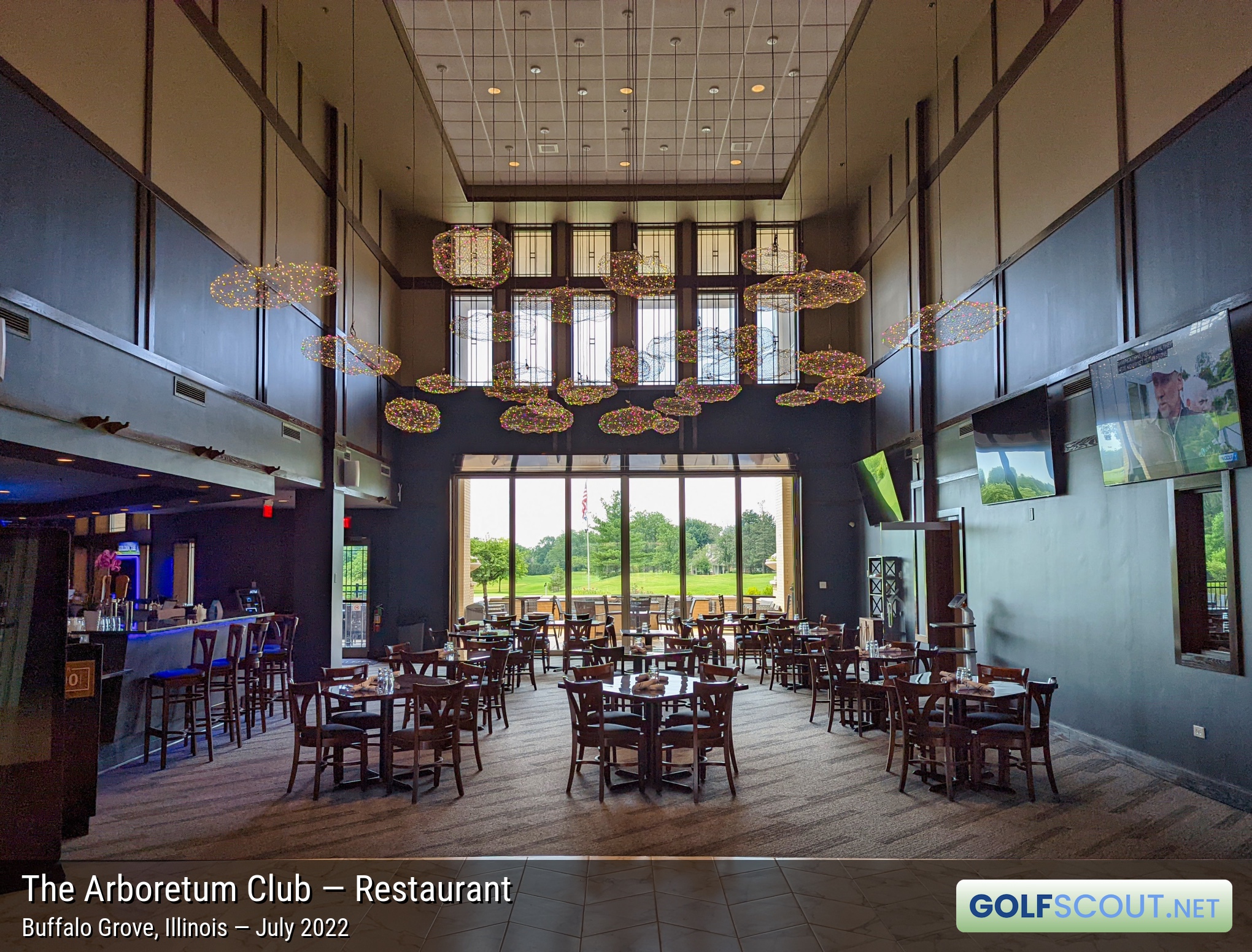 Photo of the restaurant at Arboretum Club in Buffalo Grove, Illinois. 