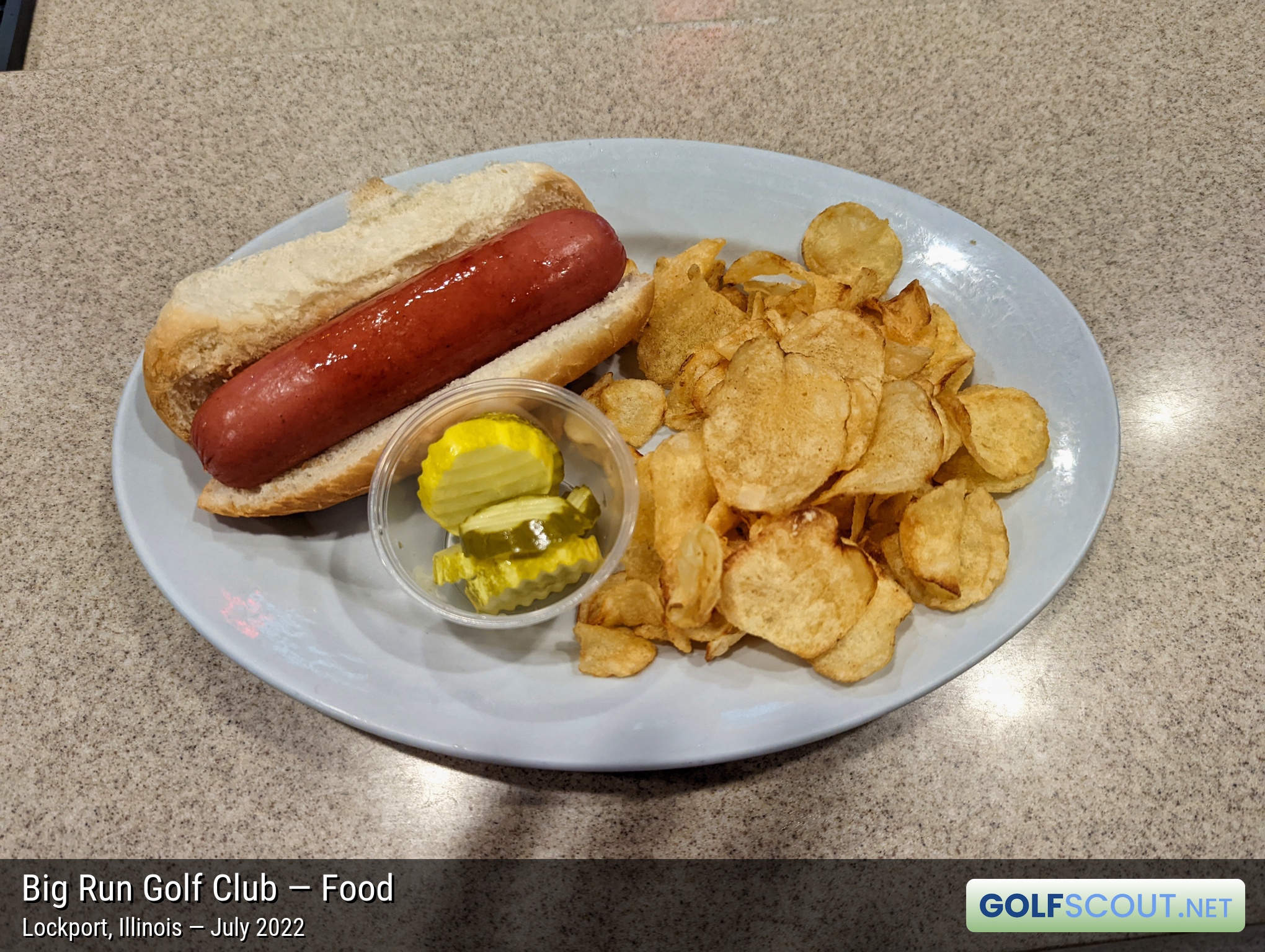 Photo of the food and dining at Big Run Golf Club in Lockport, Illinois. 