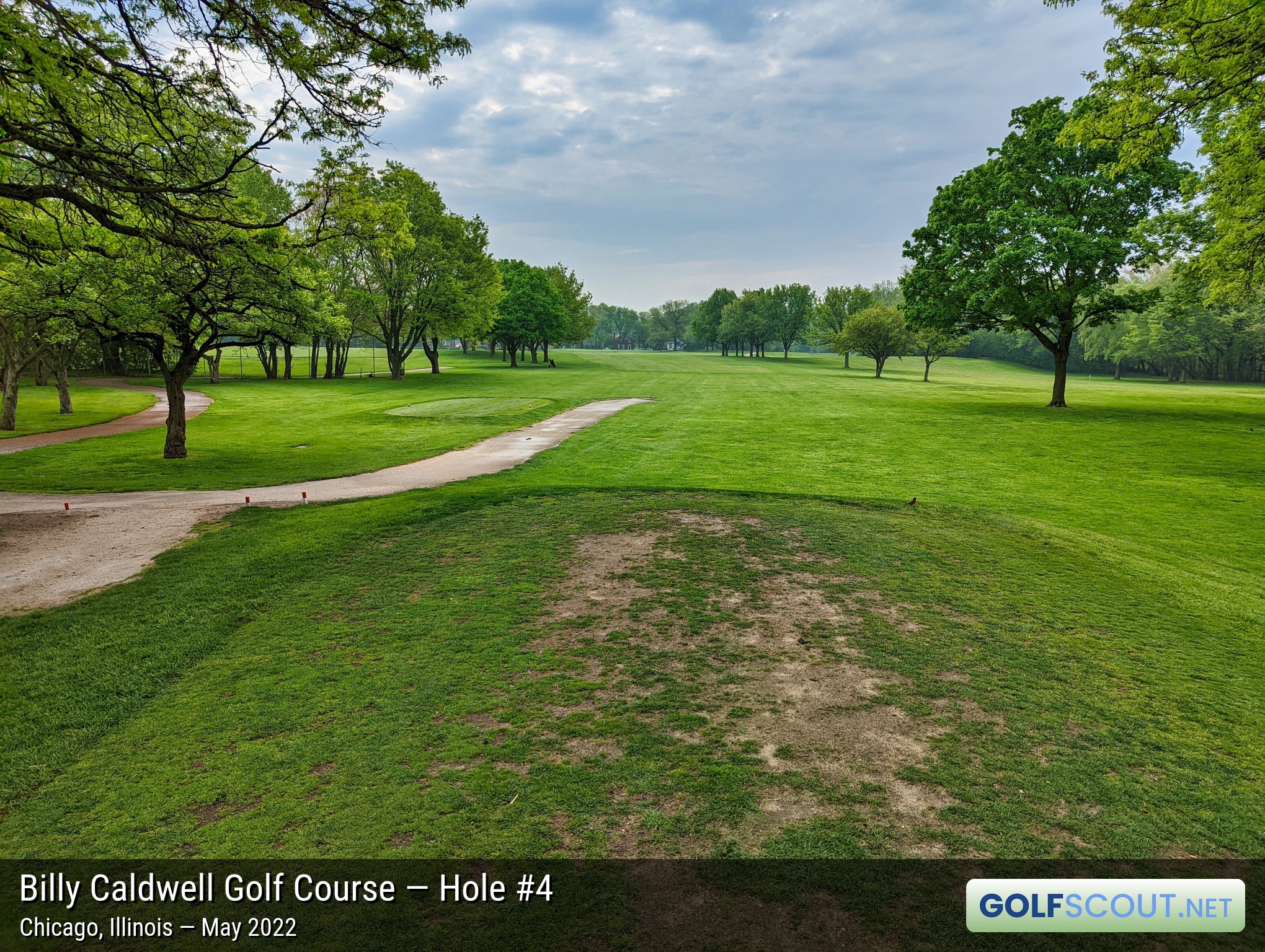 Photo of hole #4 at Billy Caldwell Golf Course in Chicago, Illinois. 