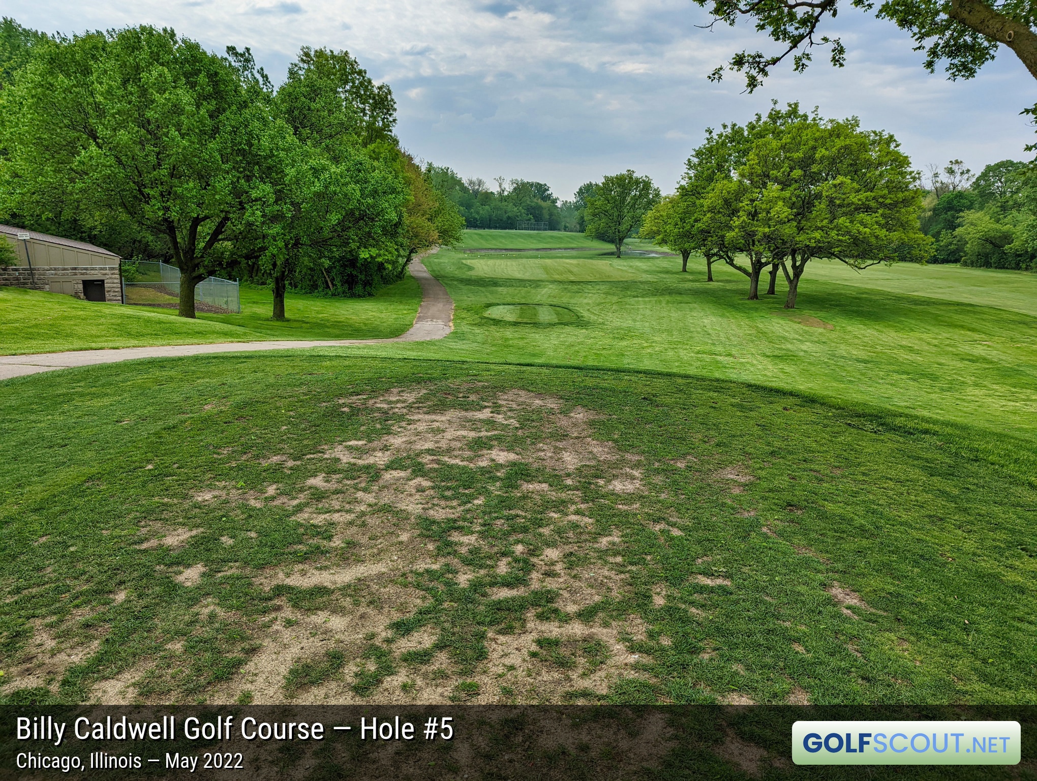 Photo of hole #5 at Billy Caldwell Golf Course in Chicago, Illinois. 