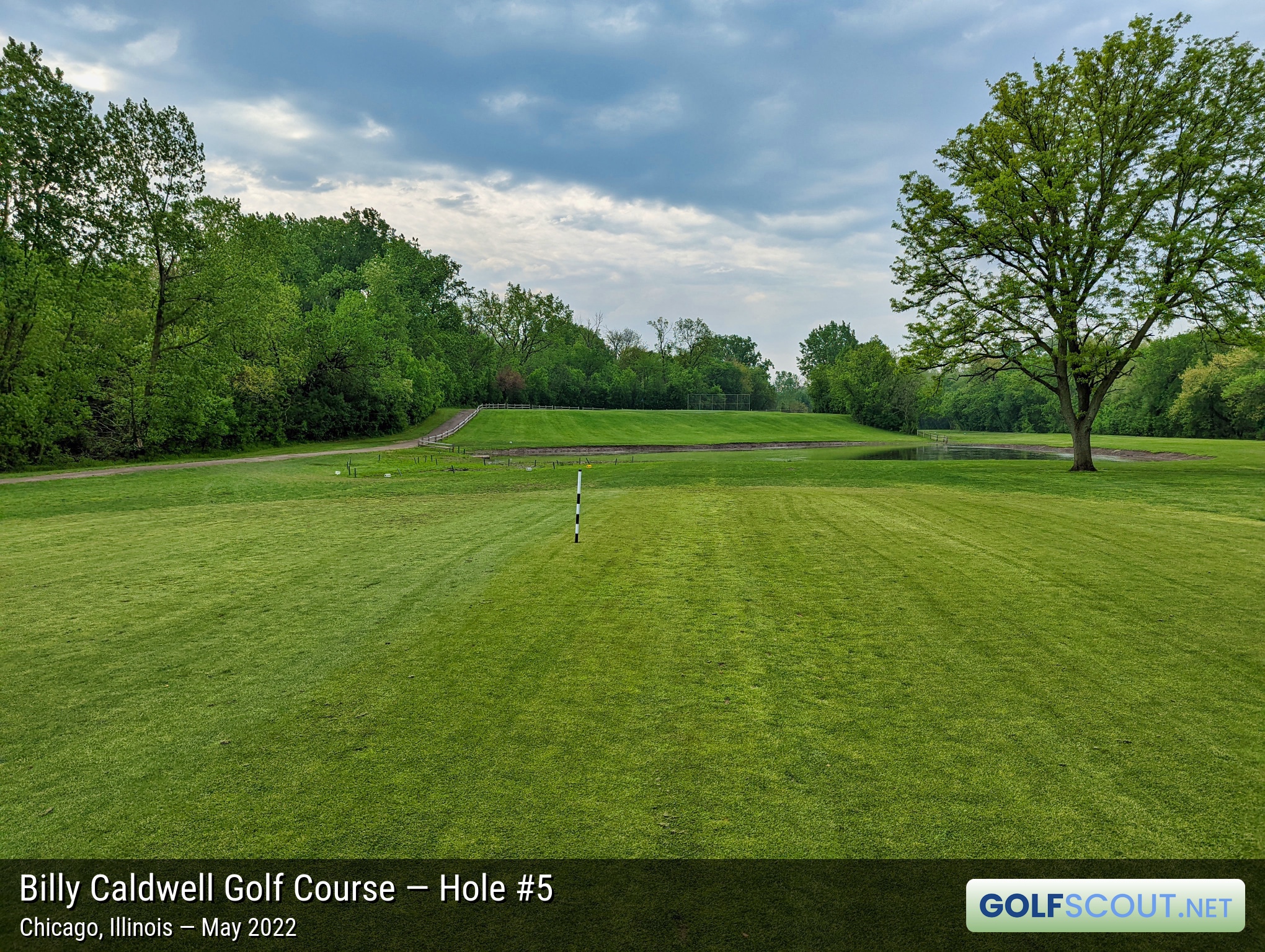 Photo of hole #5 at Billy Caldwell Golf Course in Chicago, Illinois. 