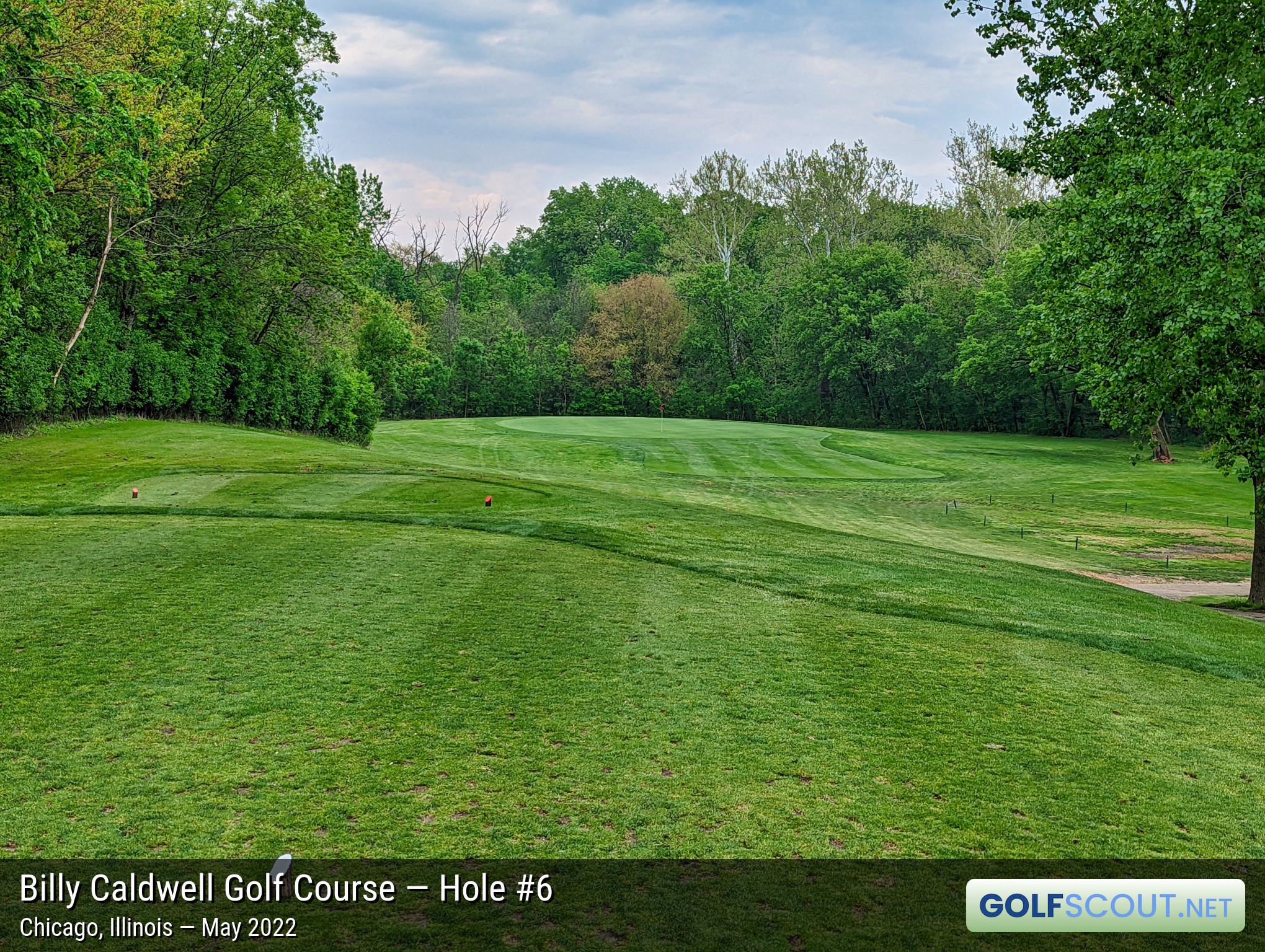 Photo of hole #6 at Billy Caldwell Golf Course in Chicago, Illinois. 