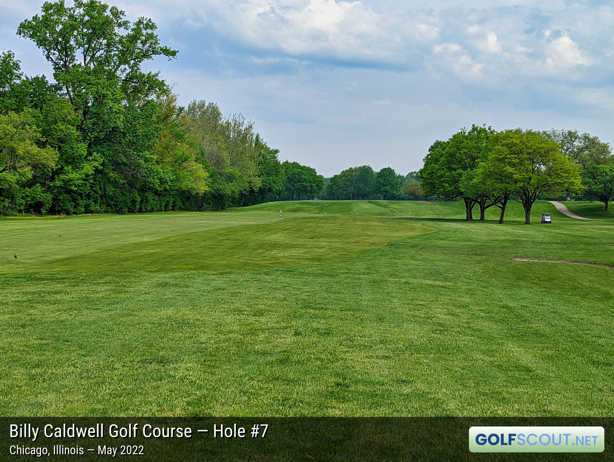Photo of hole #7 at Billy Caldwell Golf Course in Chicago, Illinois. 