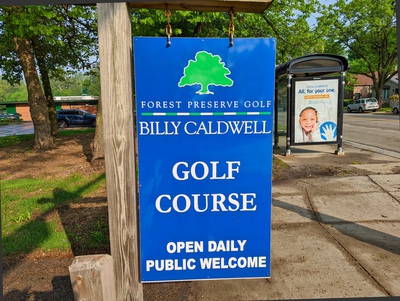 Billy Caldwell Golf Course Entrance Sign