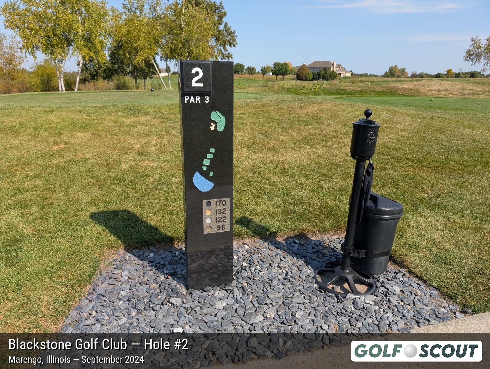 Hole 2 at Blackstone Golf Club
