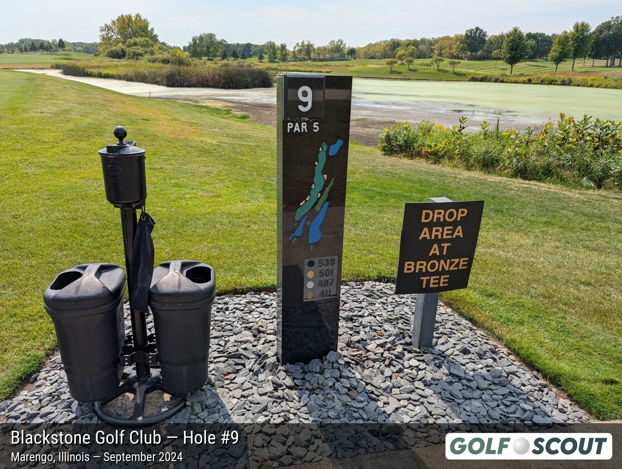 Hole 9 at Blackstone Golf Club