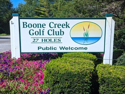Boone Creek Golf Club Entrance Sign