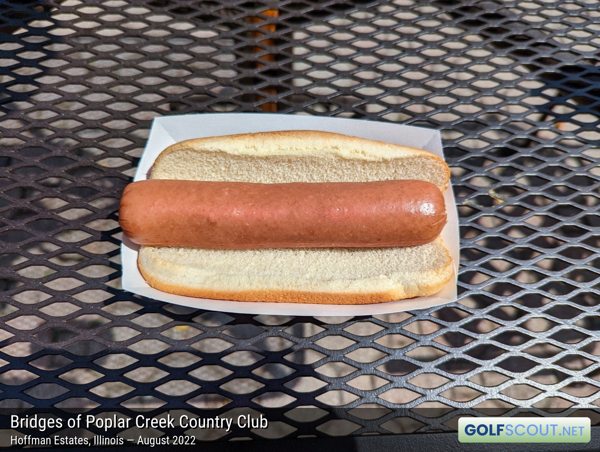 Photo of the food and dining at Bridges of Poplar Creek Country Club in Hoffman Estates, Illinois. Photo of the hot dog at Bridges of Poplar Creek Country Club in Hoffman Estates, Illinois.