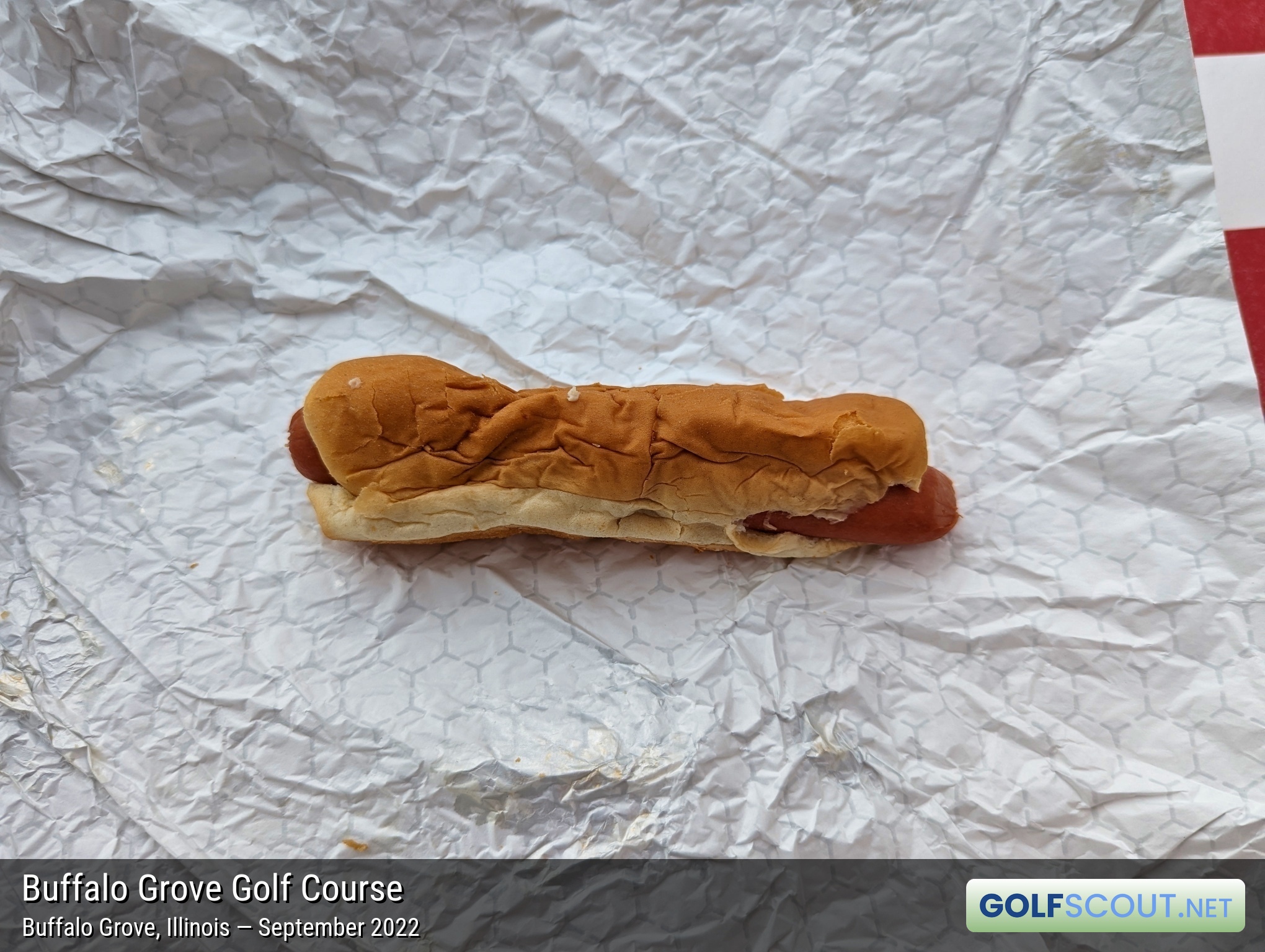 Photo of the food and dining at Buffalo Grove Golf Course in Buffalo Grove, Illinois. Photo of the hot dog at Buffalo Grove Golf Course in Buffalo Grove, Illinois.