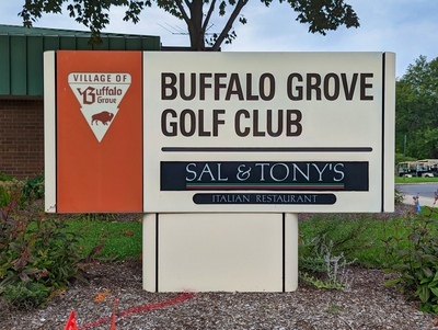 Buffalo Grove Golf Course Entrance Sign