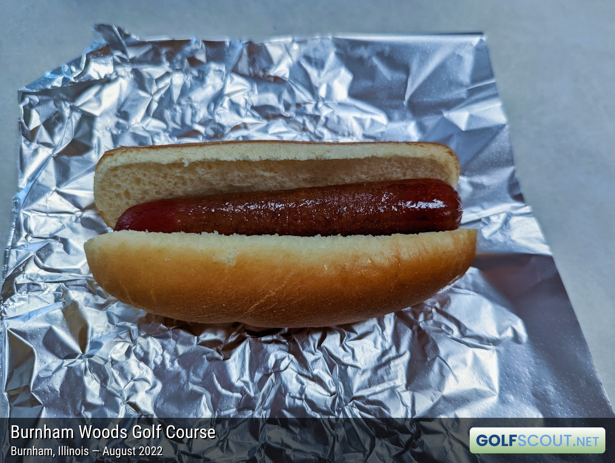 Photo of the food and dining at Burnham Woods Golf Course in Burnham, Illinois. Photo of the hot dog at Burnham Woods Golf Course in Burnham, Illinois.