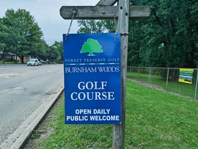 Burnham Woods Golf Course Entrance Sign