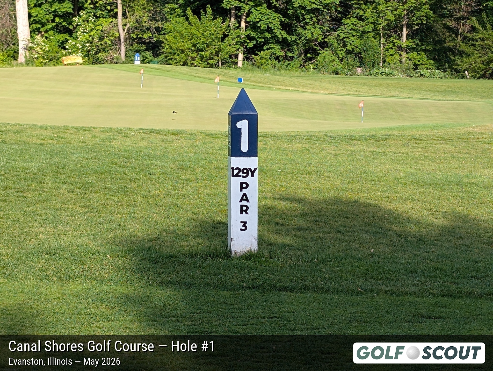 Hole 1 at The Evans at Canal Shores
