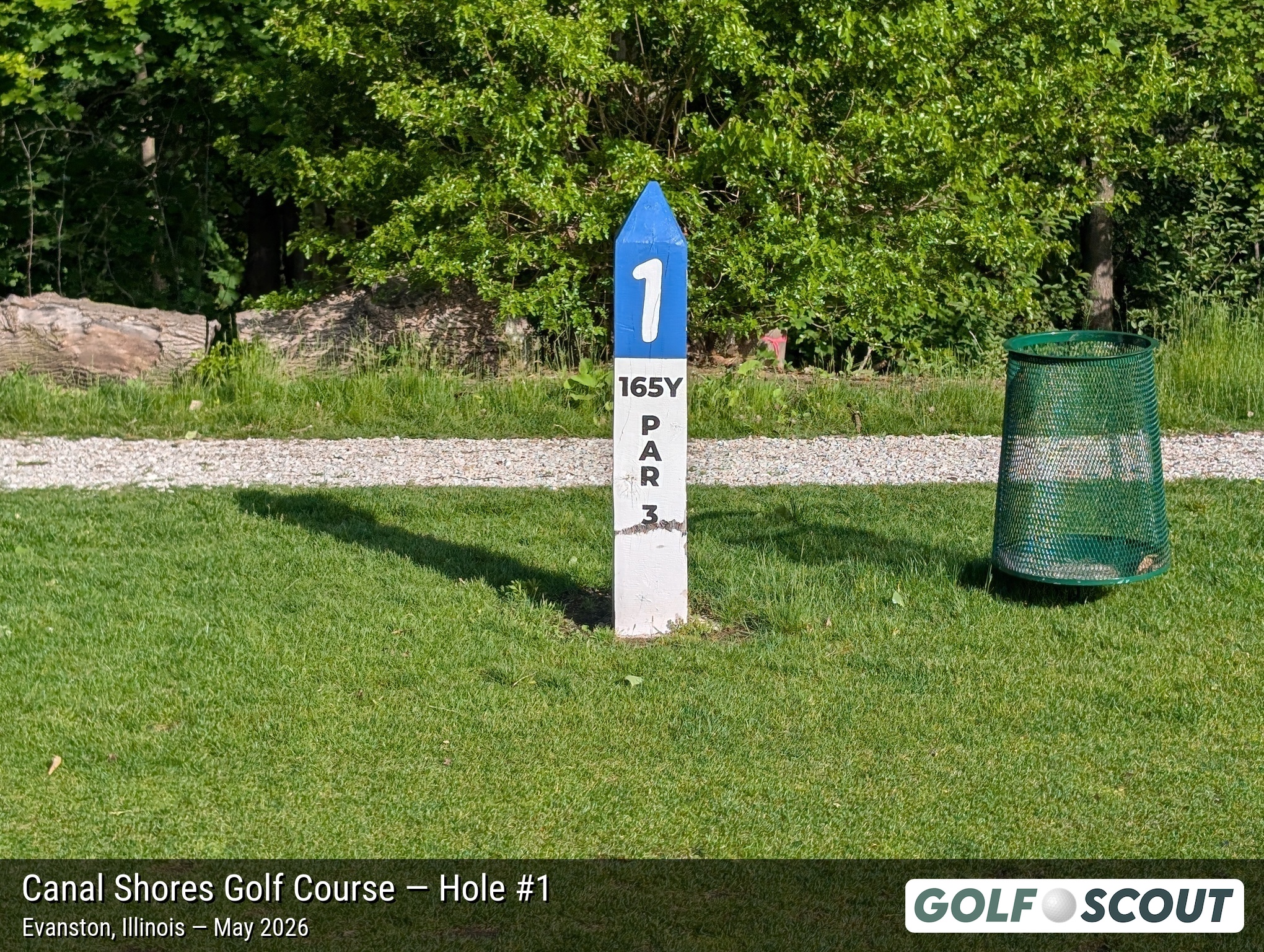 Hole 1 at The Evans at Canal Shores
