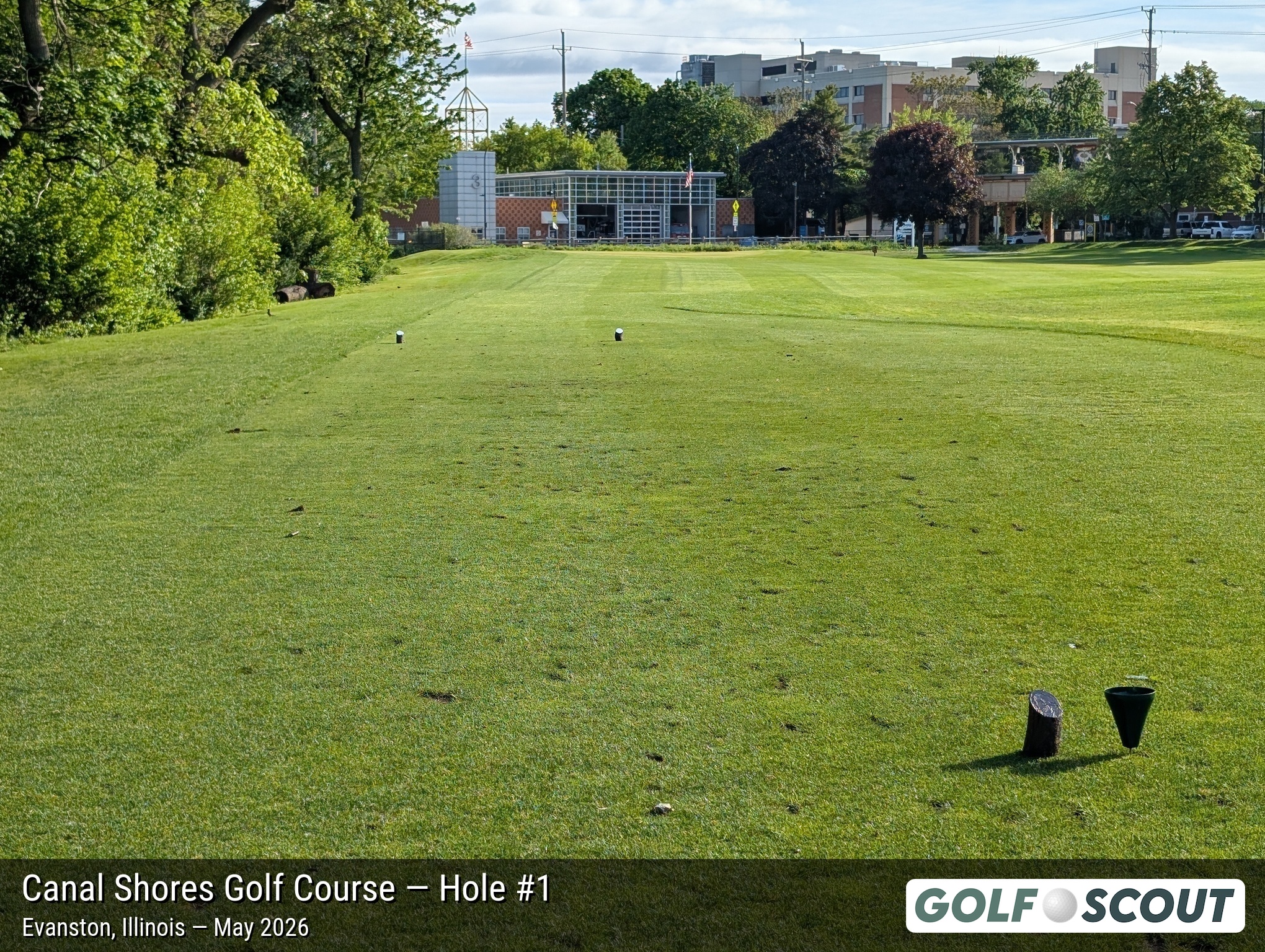 Hole 1 at The Evans at Canal Shores