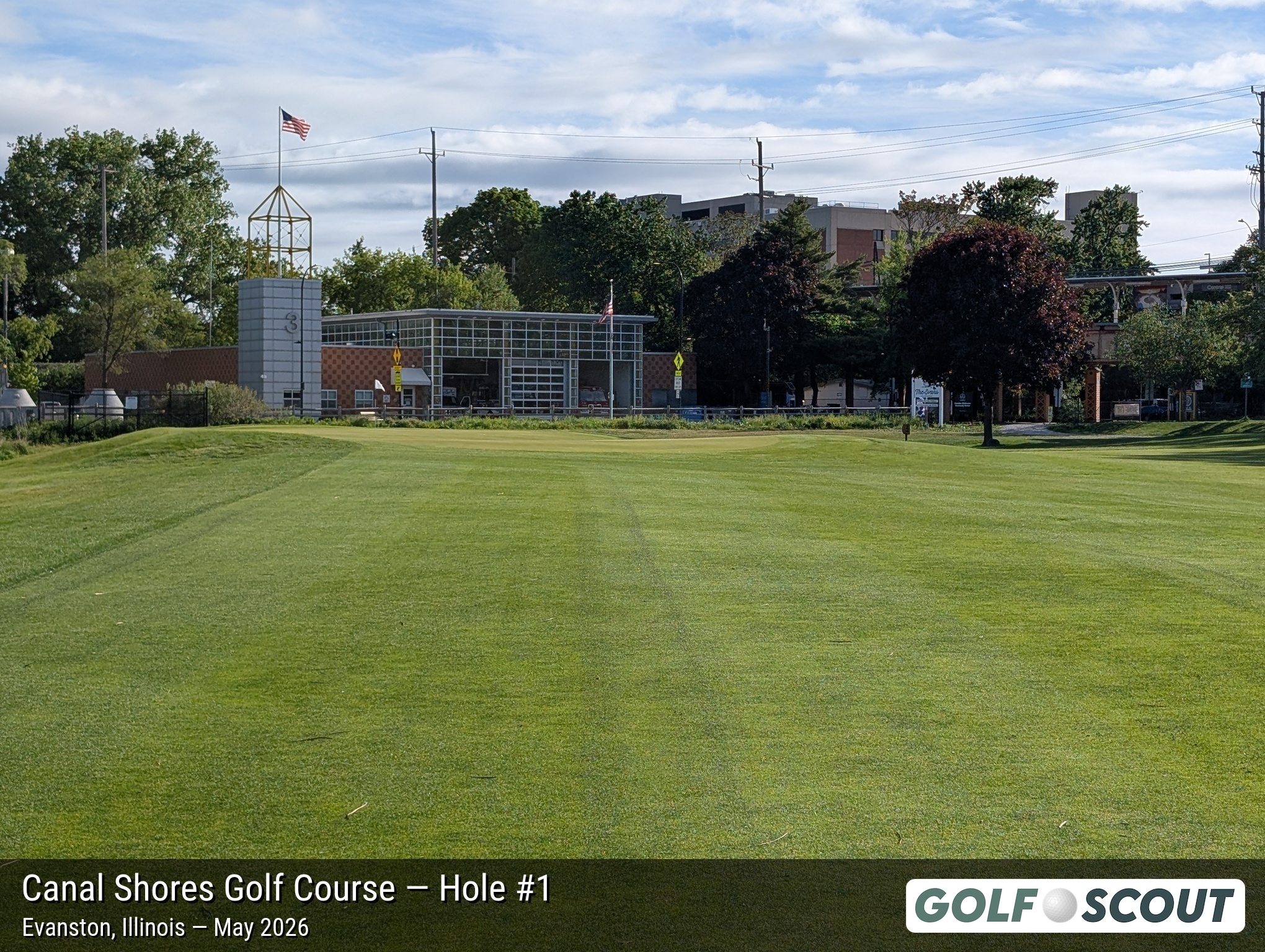 Hole 1 at The Evans at Canal Shores