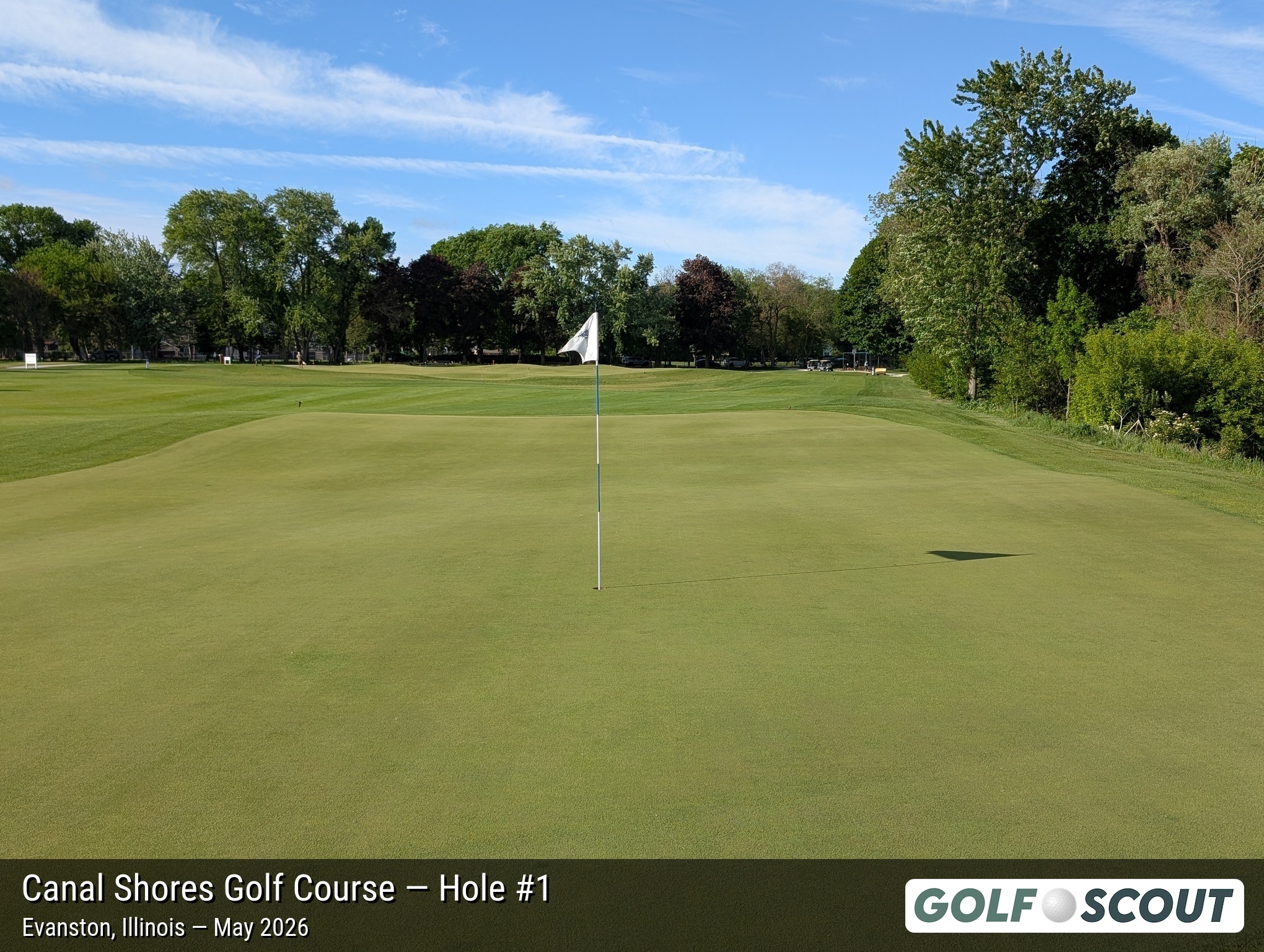 Hole 1 at The Evans at Canal Shores