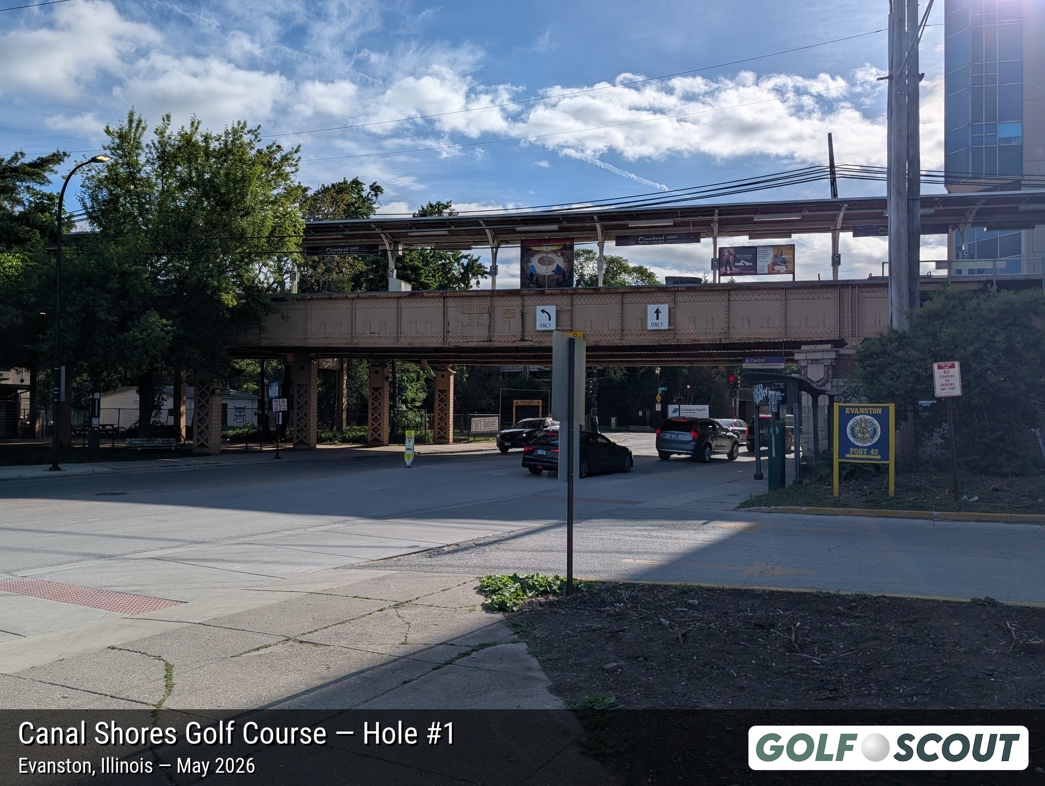 Hole 1 at The Evans at Canal Shores