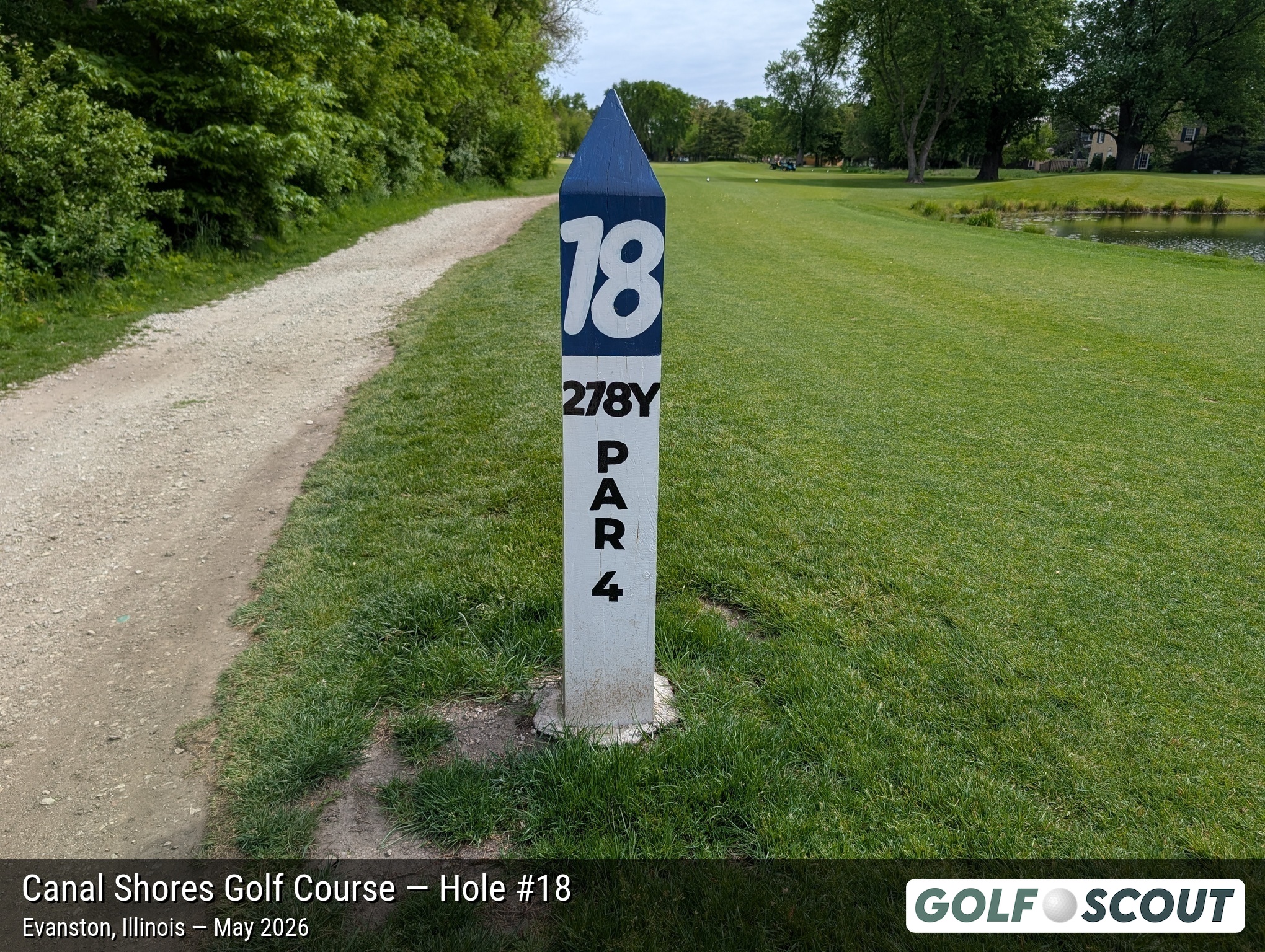 Hole 18 at The Evans at Canal Shores