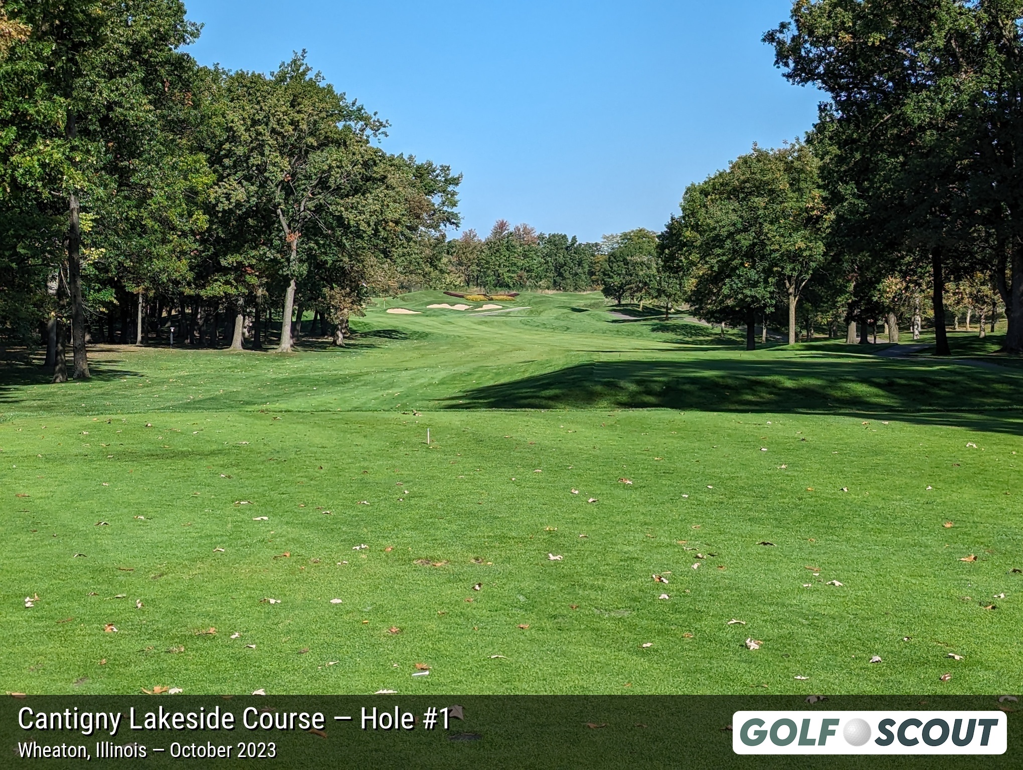 Hole 1 at Cantigny Lakeside Course