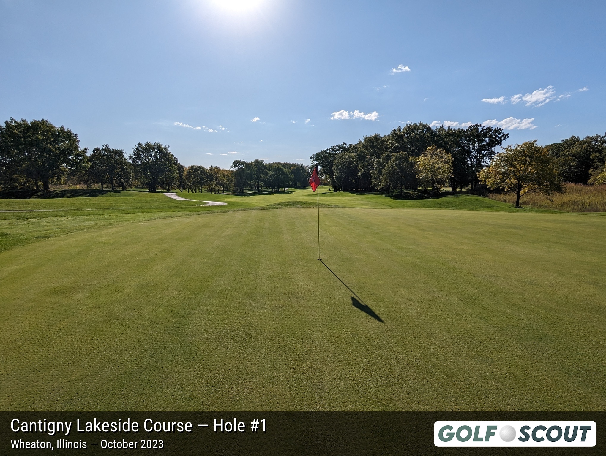 Hole 1 at Cantigny Lakeside Course