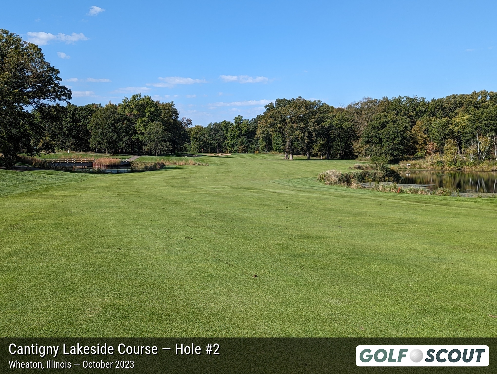 Hole 2 at Cantigny Lakeside Course