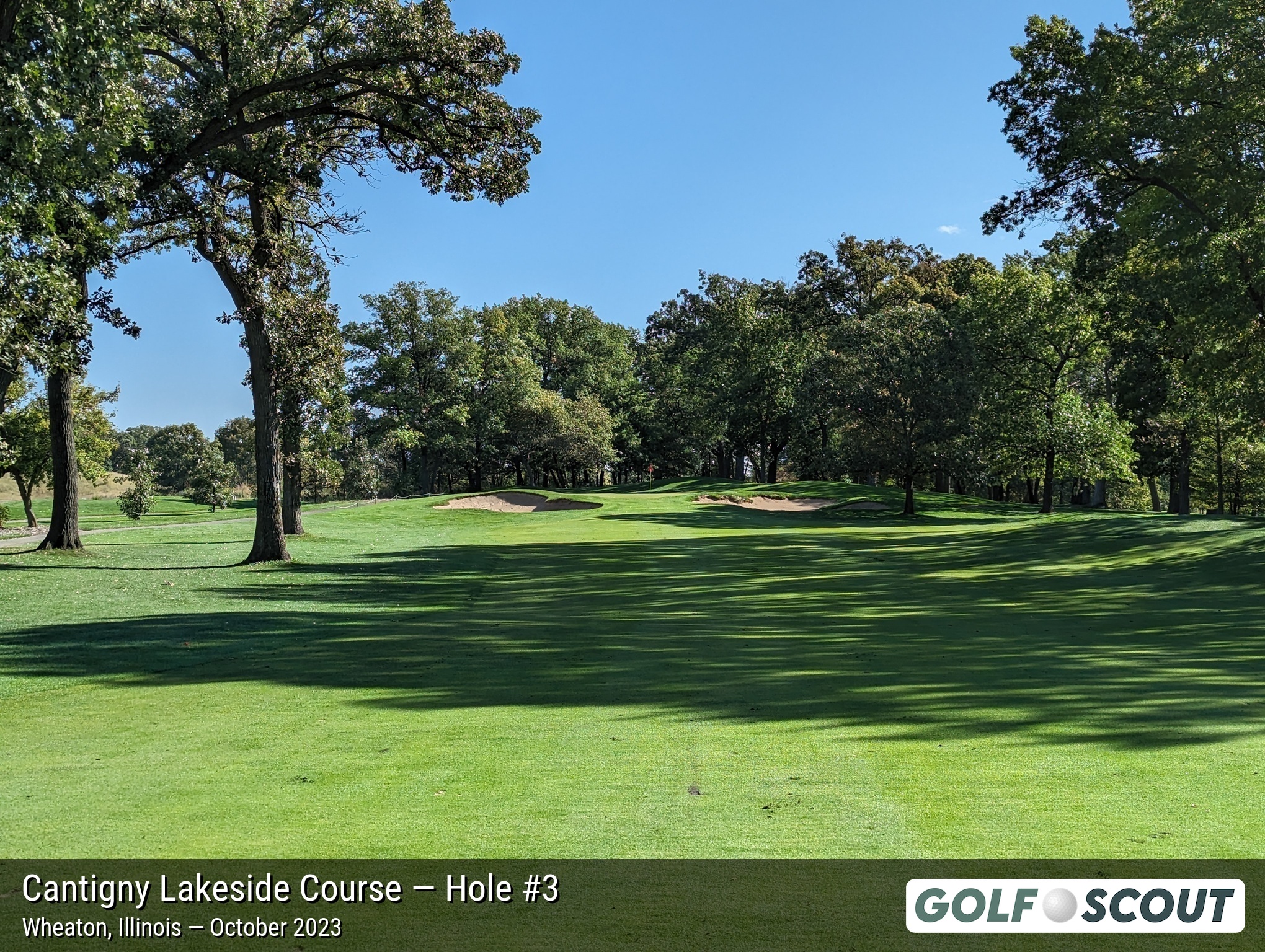 Hole 3 at Cantigny Lakeside Course