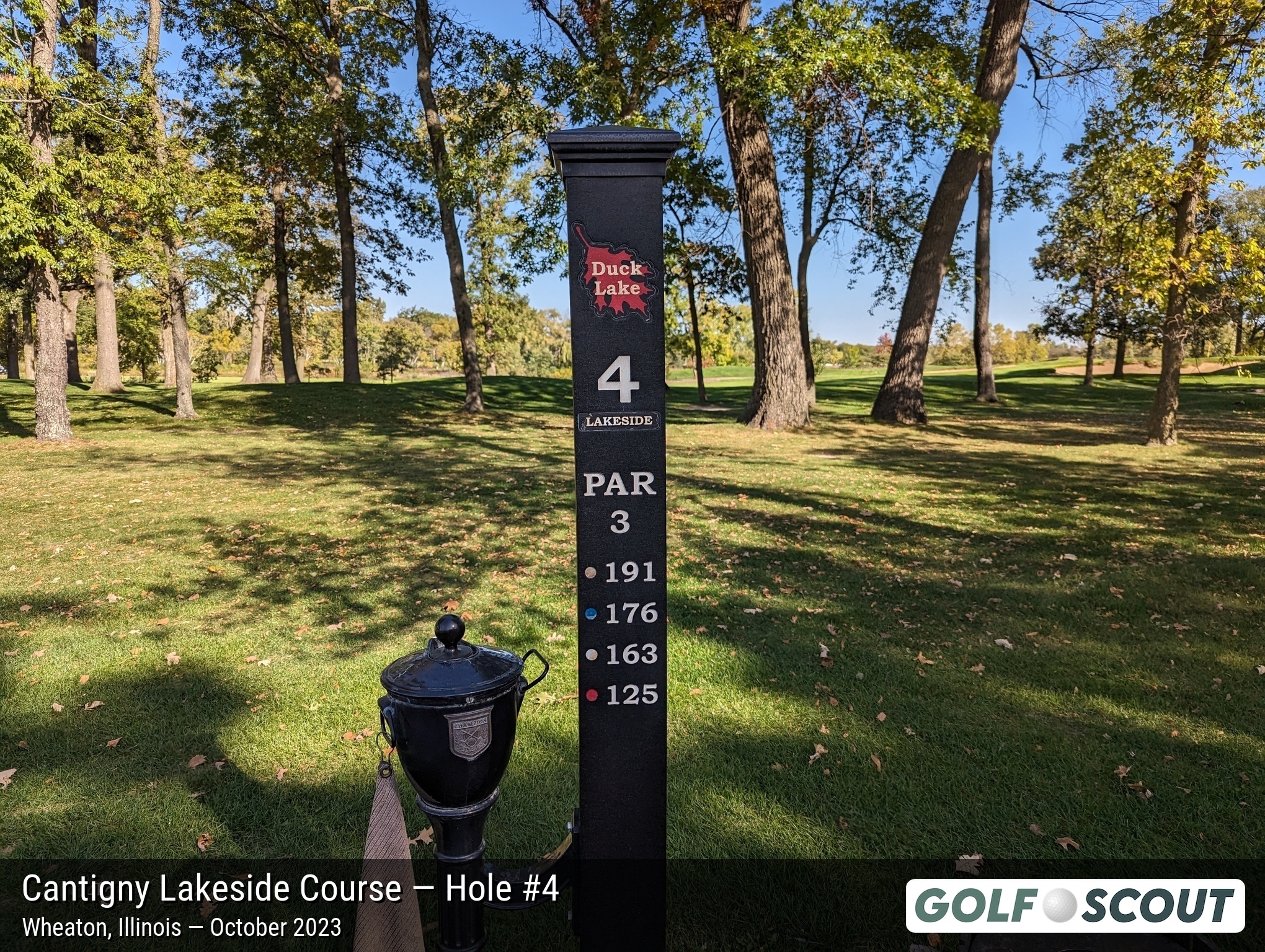 Hole 4 at Cantigny Lakeside Course