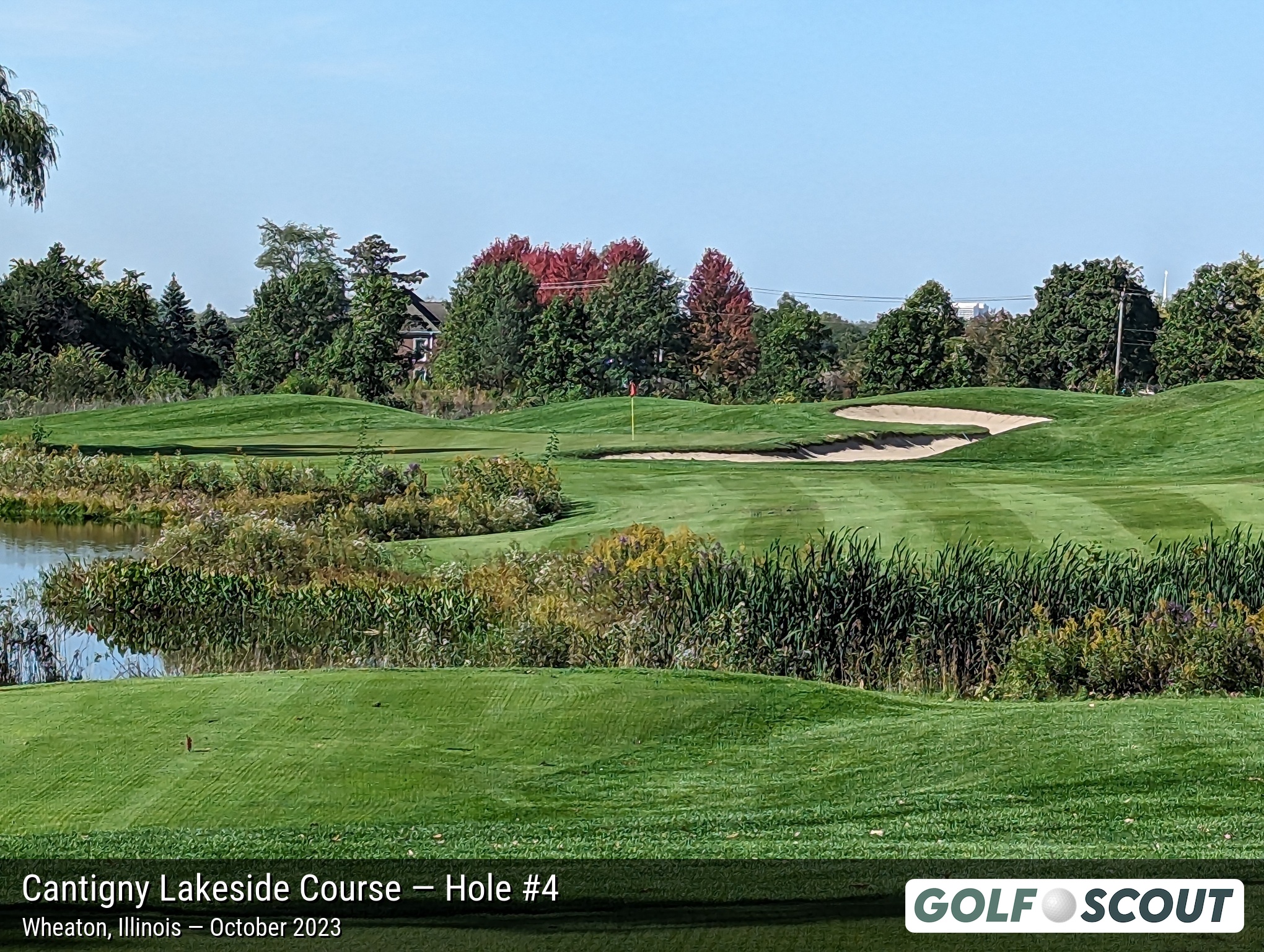 Hole 4 at Cantigny Lakeside Course
