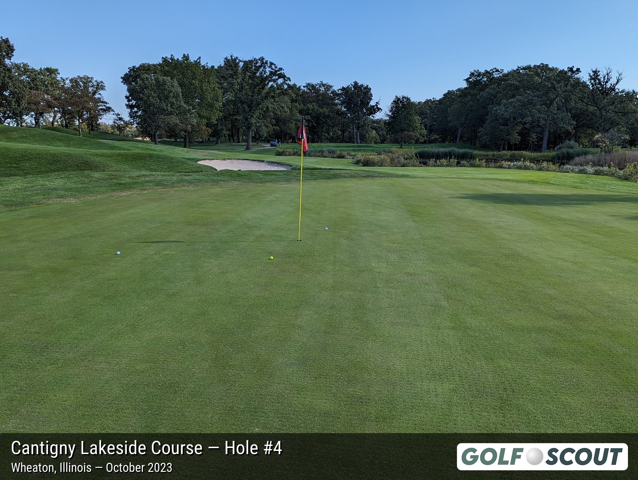 Hole 4 at Cantigny Lakeside Course