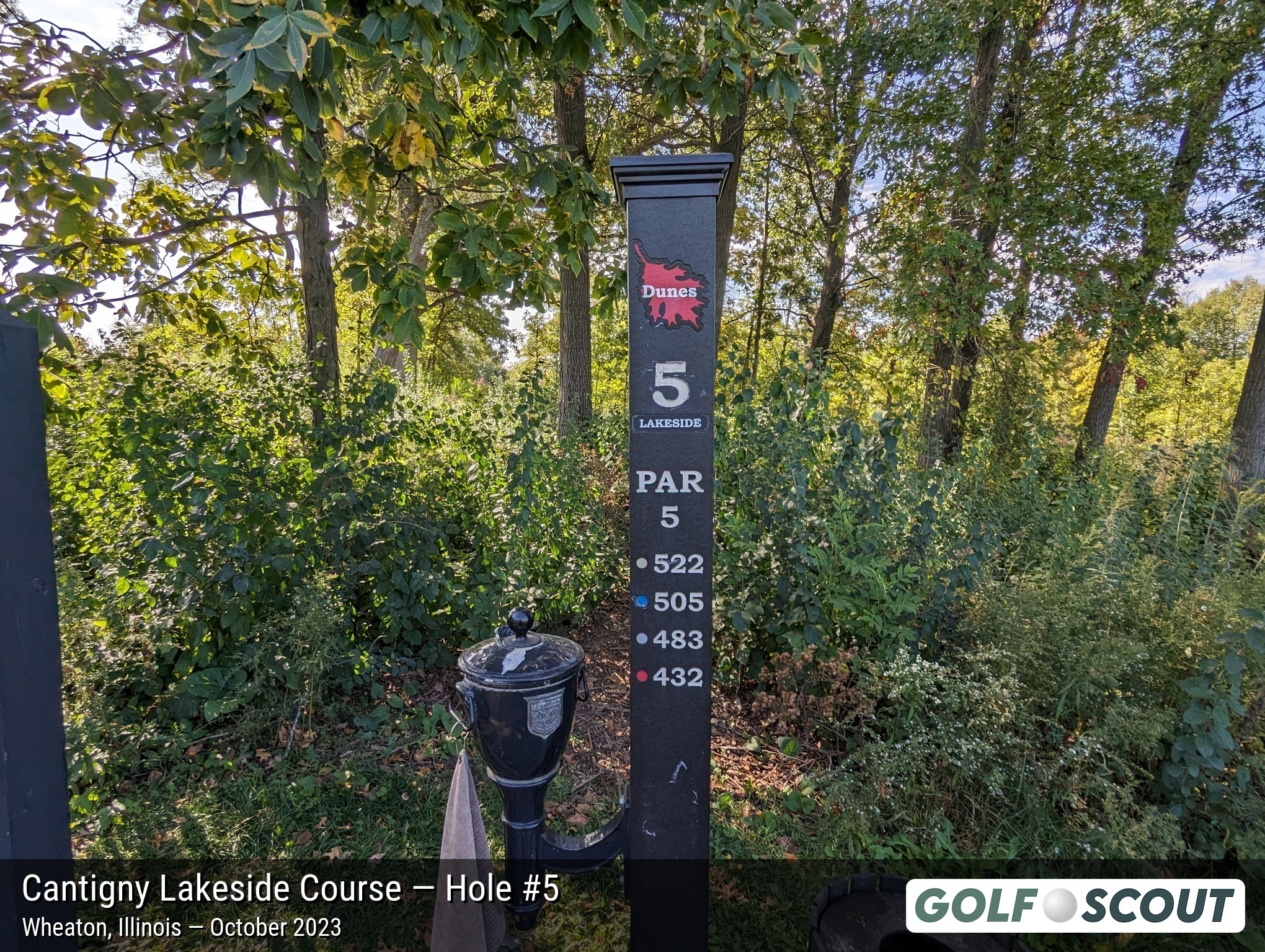 Hole 5 at Cantigny Lakeside Course