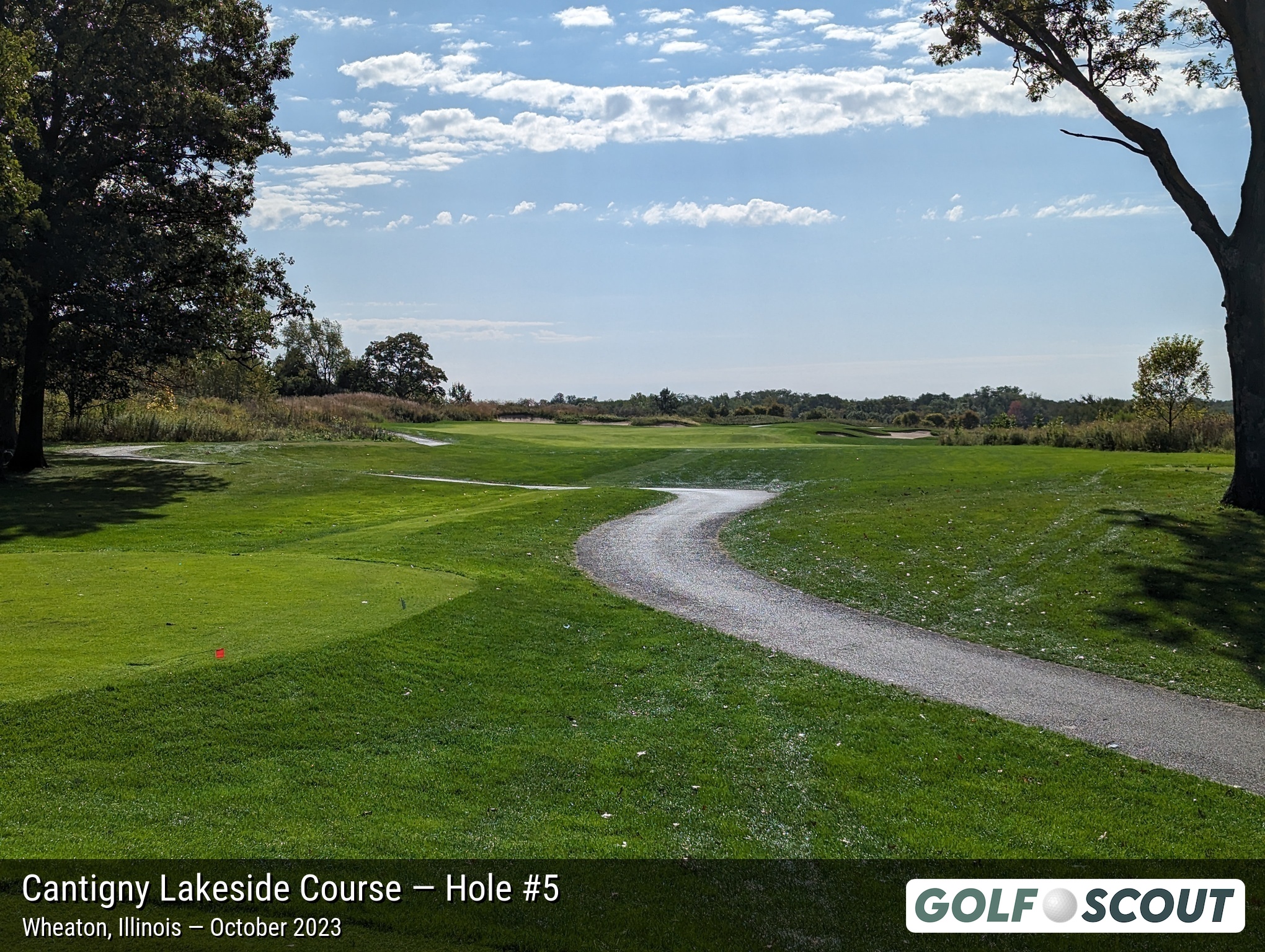 Hole 5 at Cantigny Lakeside Course