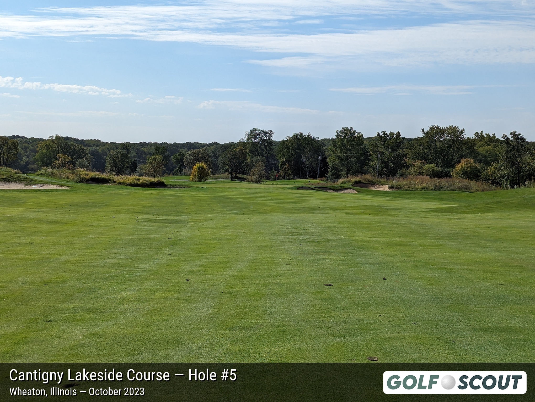 Hole 5 at Cantigny Lakeside Course
