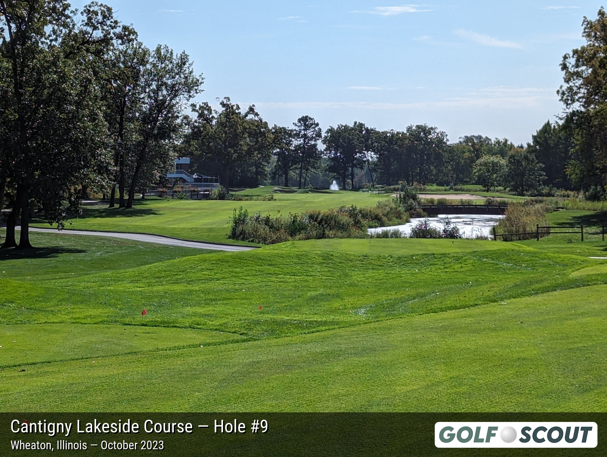 Hole 9 at Cantigny Lakeside Course