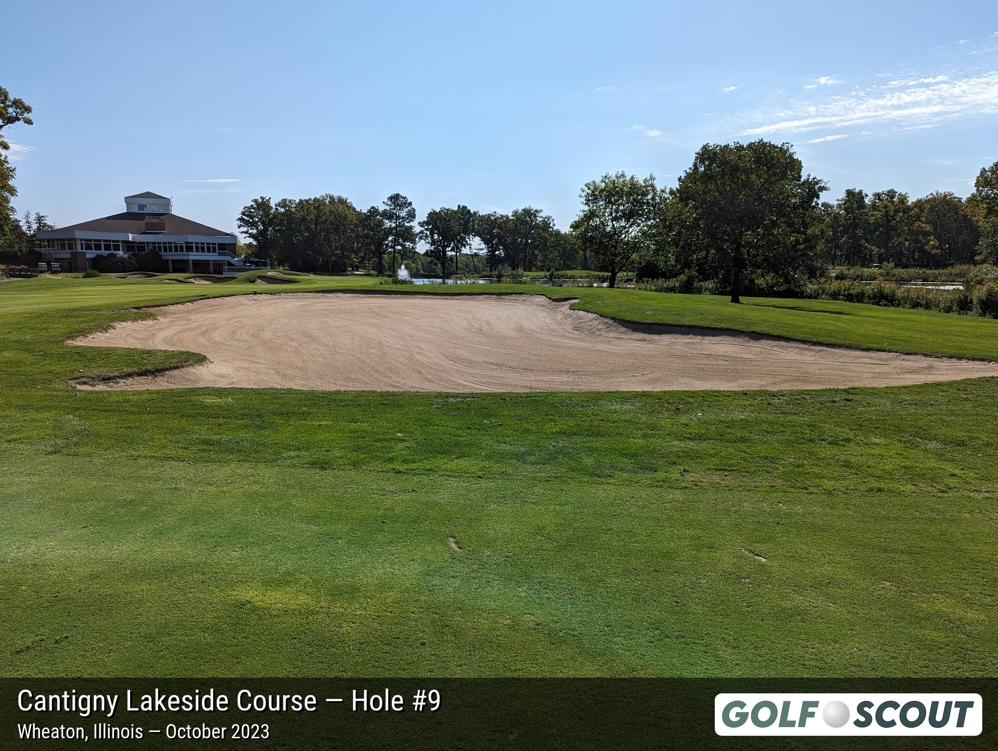 Hole 9 at Cantigny Lakeside Course