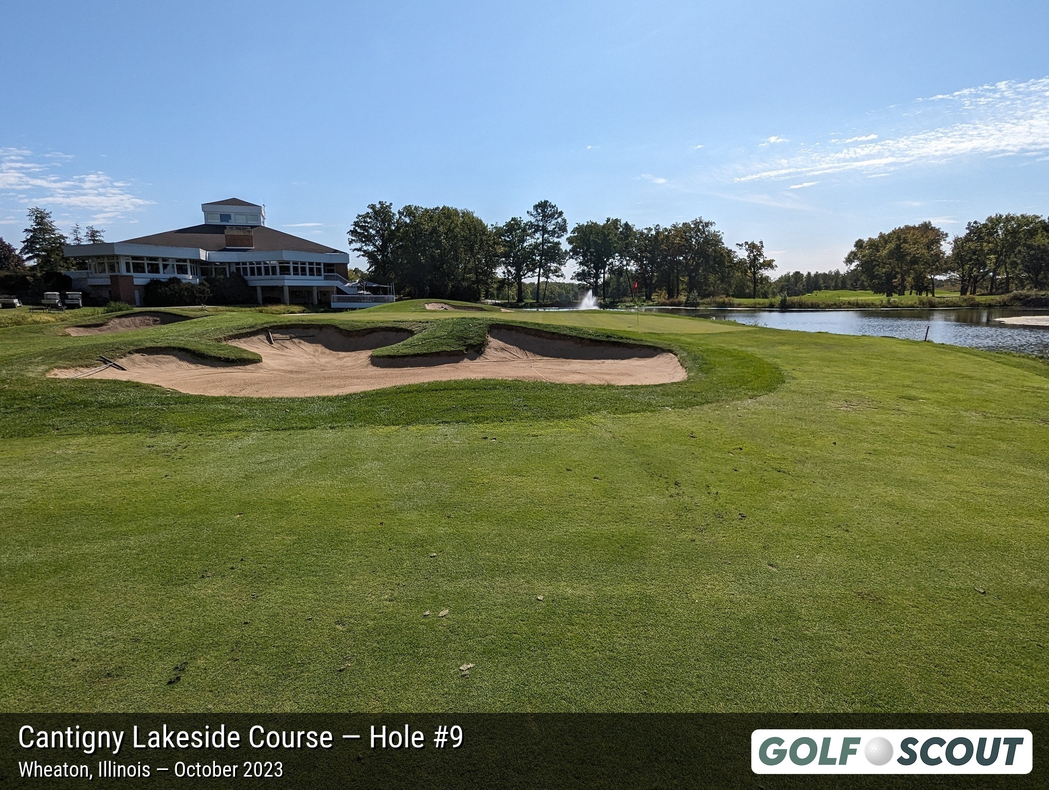 Hole 9 at Cantigny Lakeside Course