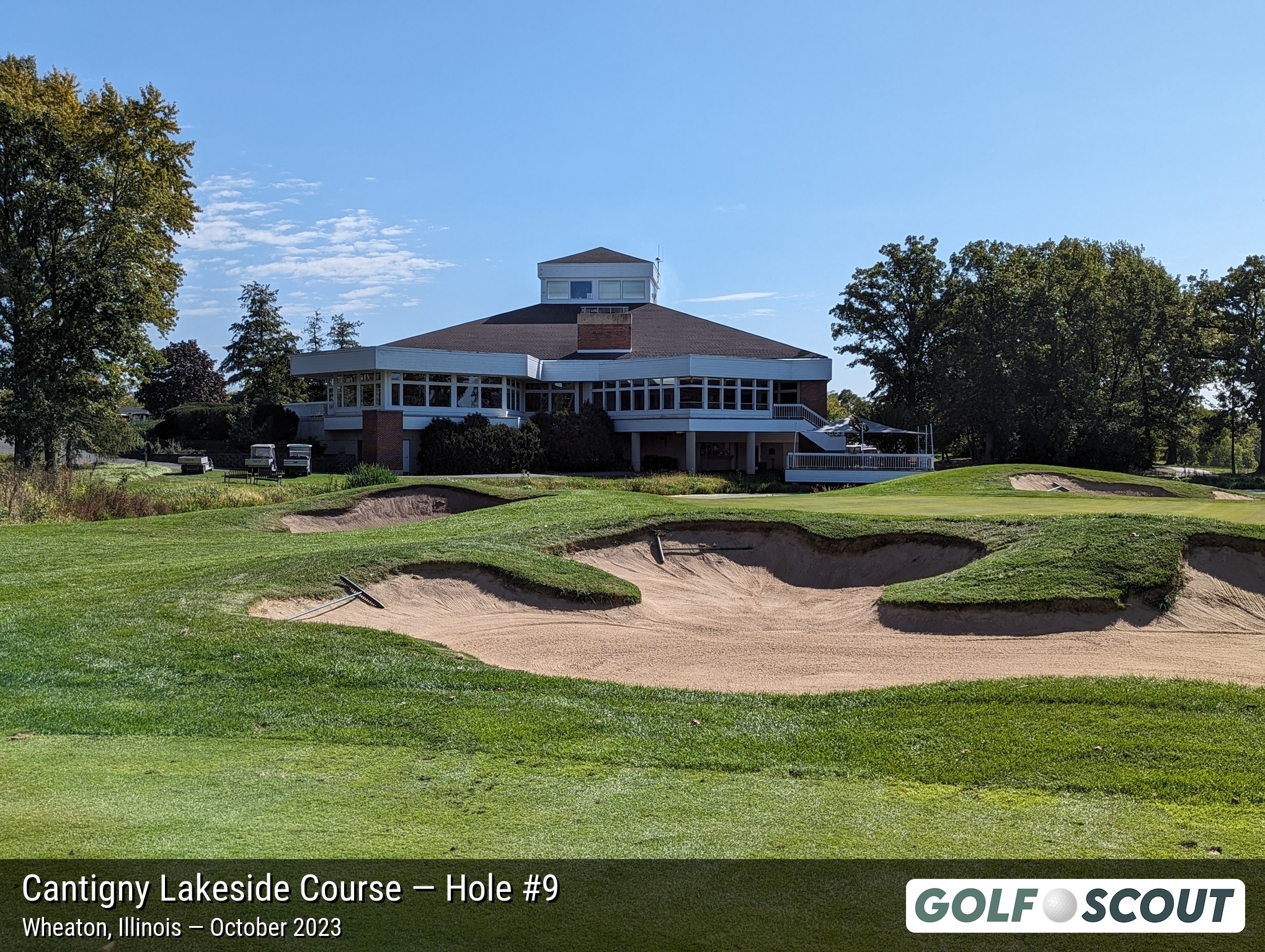 Hole 9 at Cantigny Lakeside Course