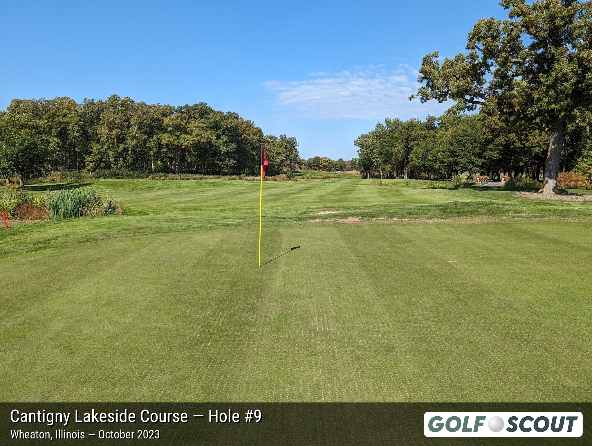 Hole 9 at Cantigny Lakeside Course