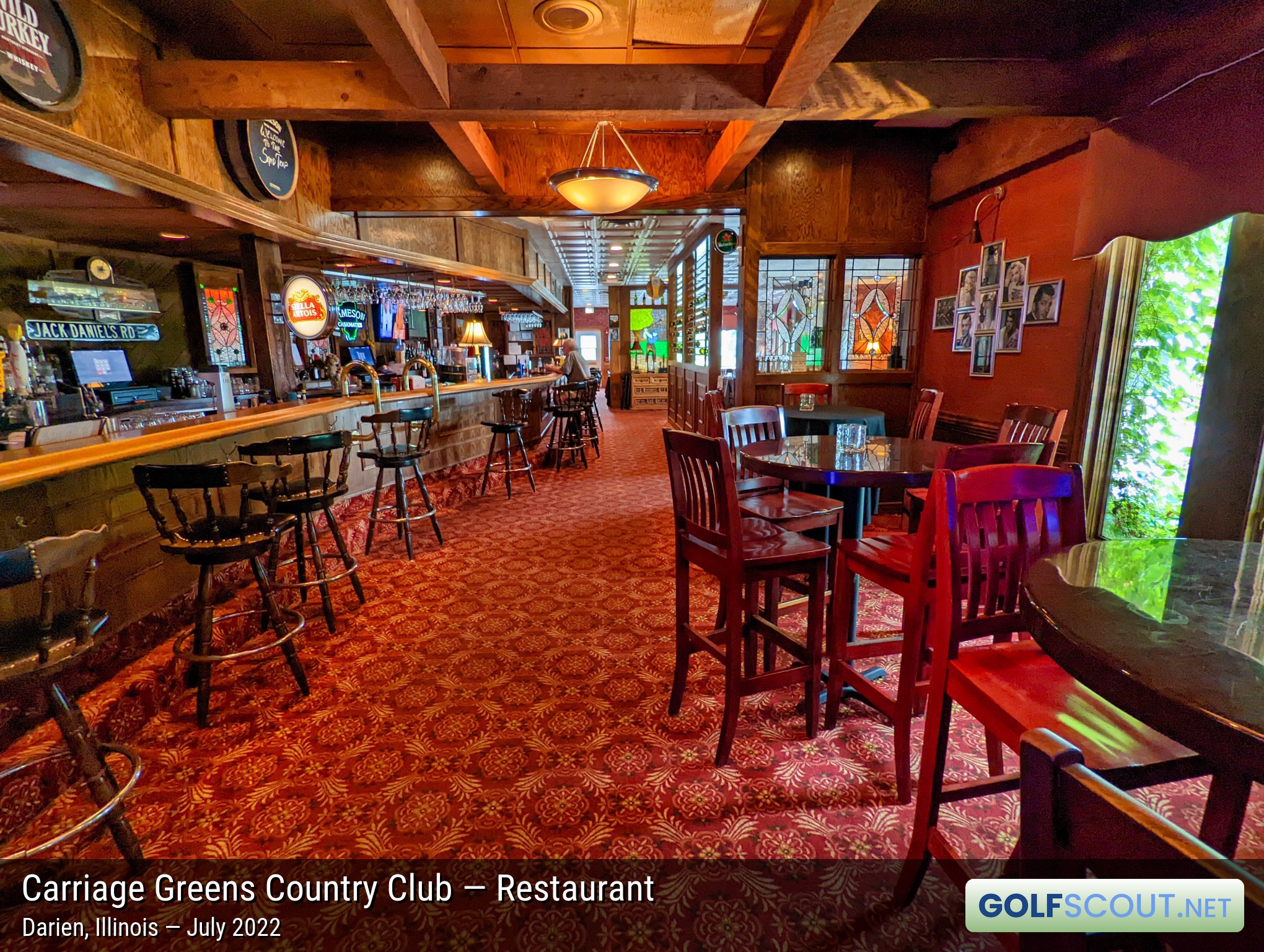 Photo of the restaurant at Carriage Greens Country Club in Darien, Illinois. 