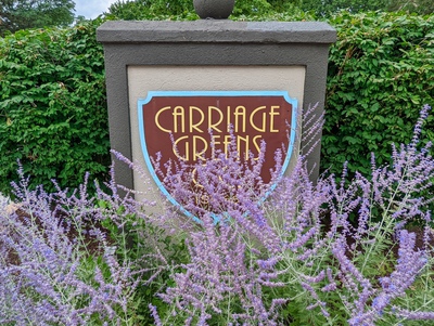 Carriage Greens Country Club Entrance Sign