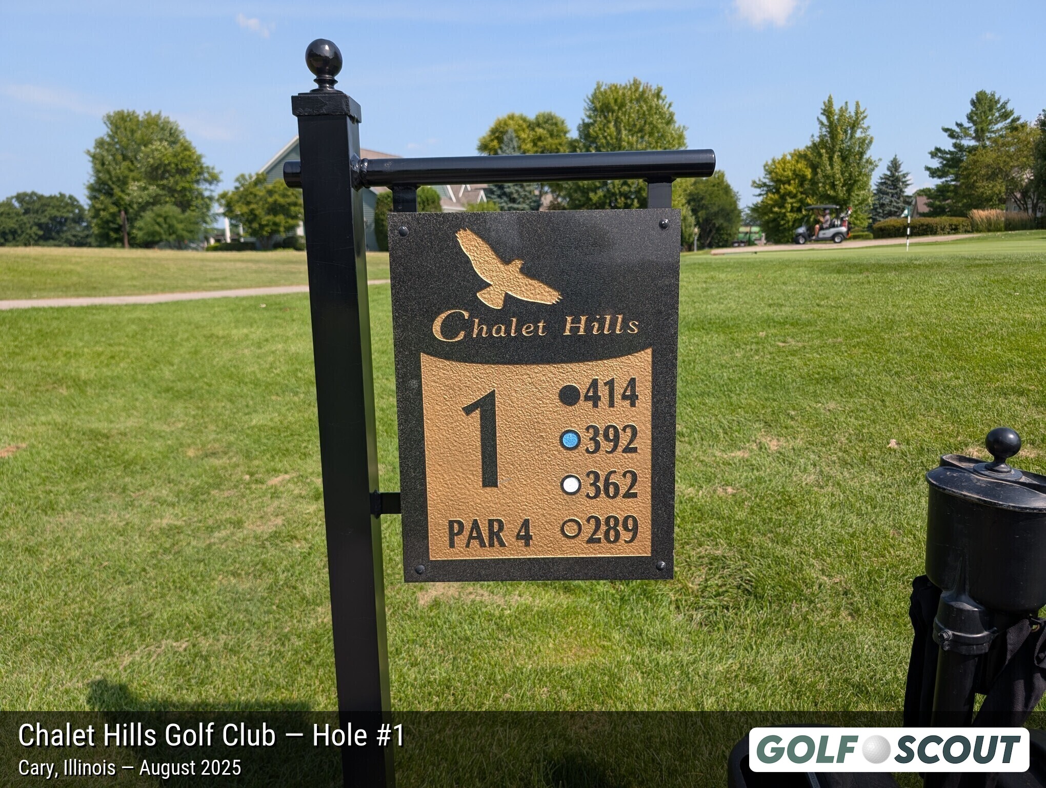 Hole 1 at Chalet Hills Golf Club