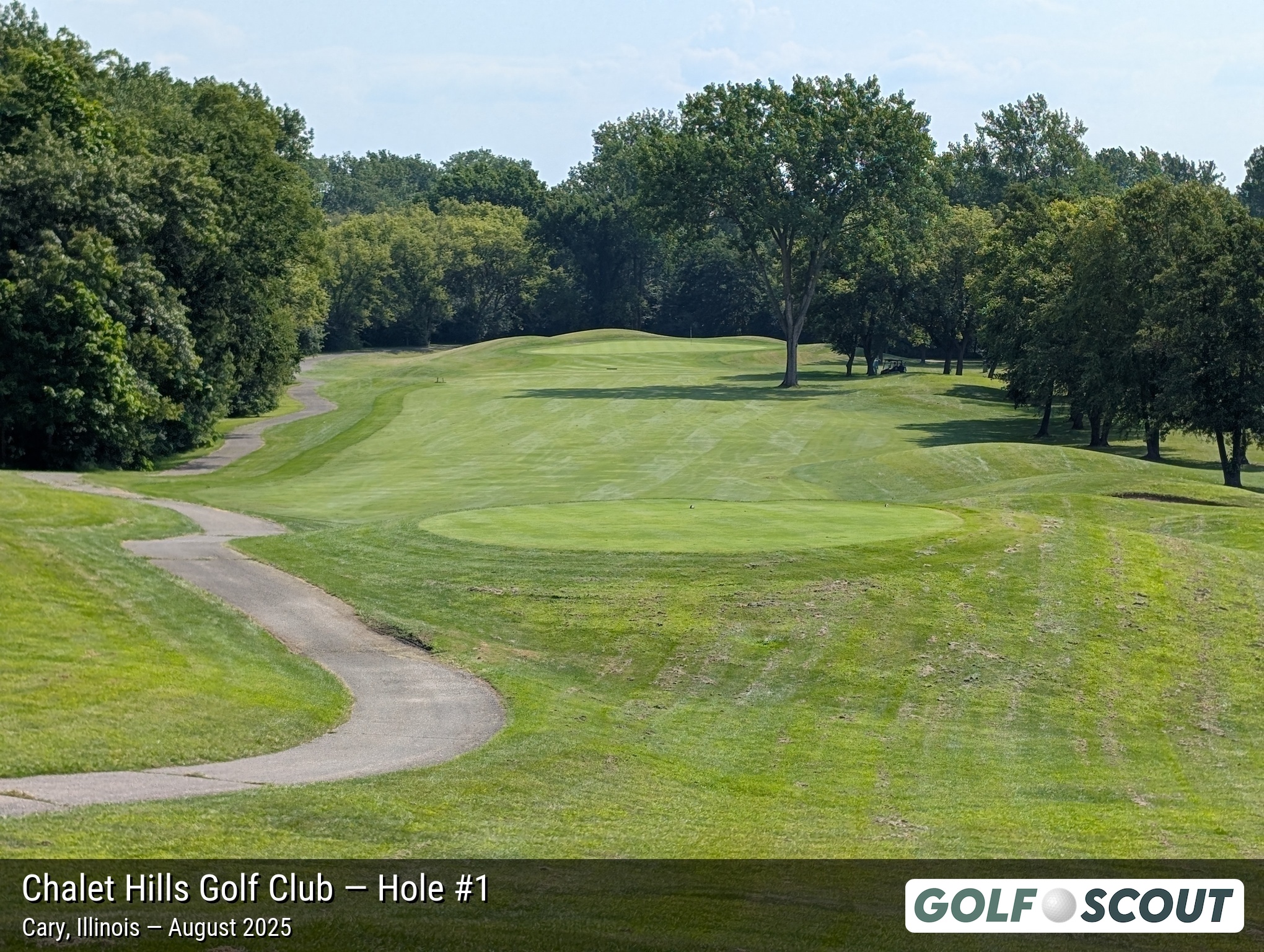 Hole 1 at Chalet Hills Golf Club