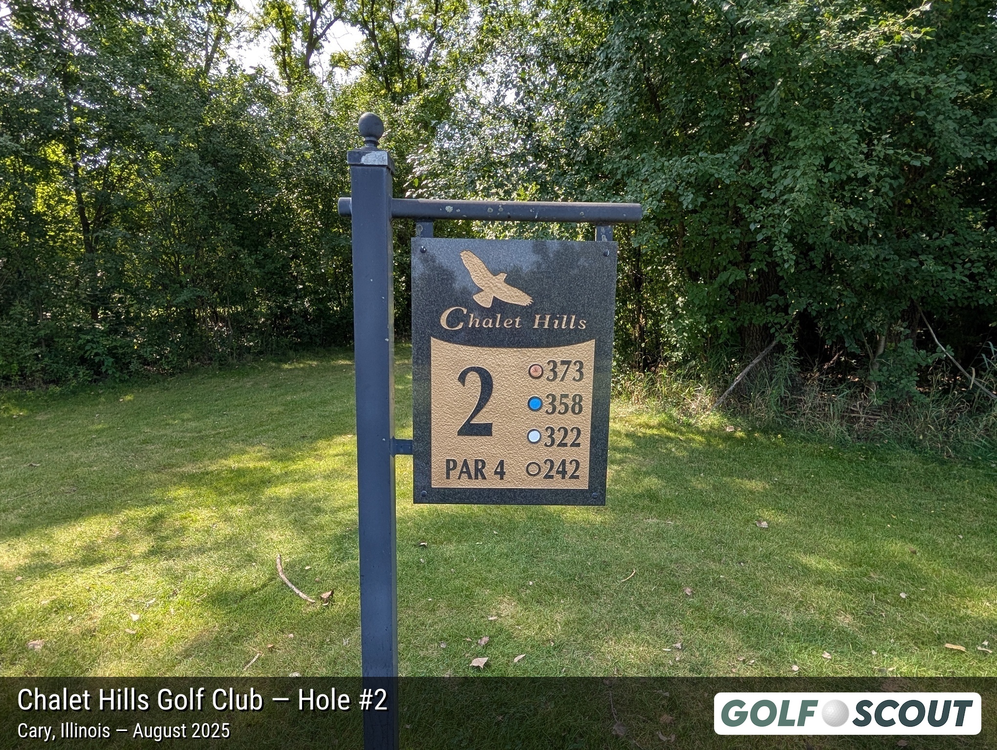 Hole 2 at Chalet Hills Golf Club
