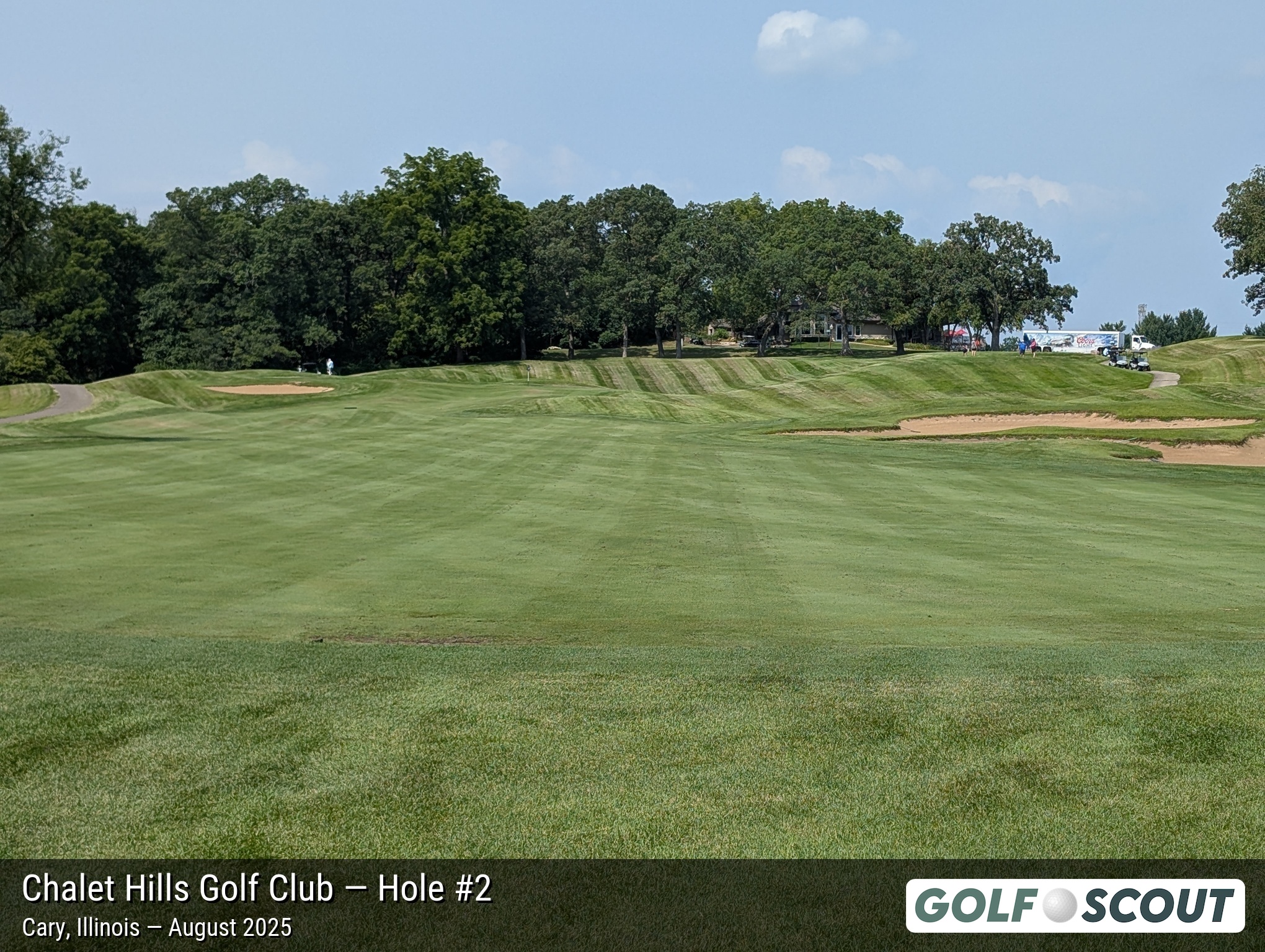 Hole 2 at Chalet Hills Golf Club