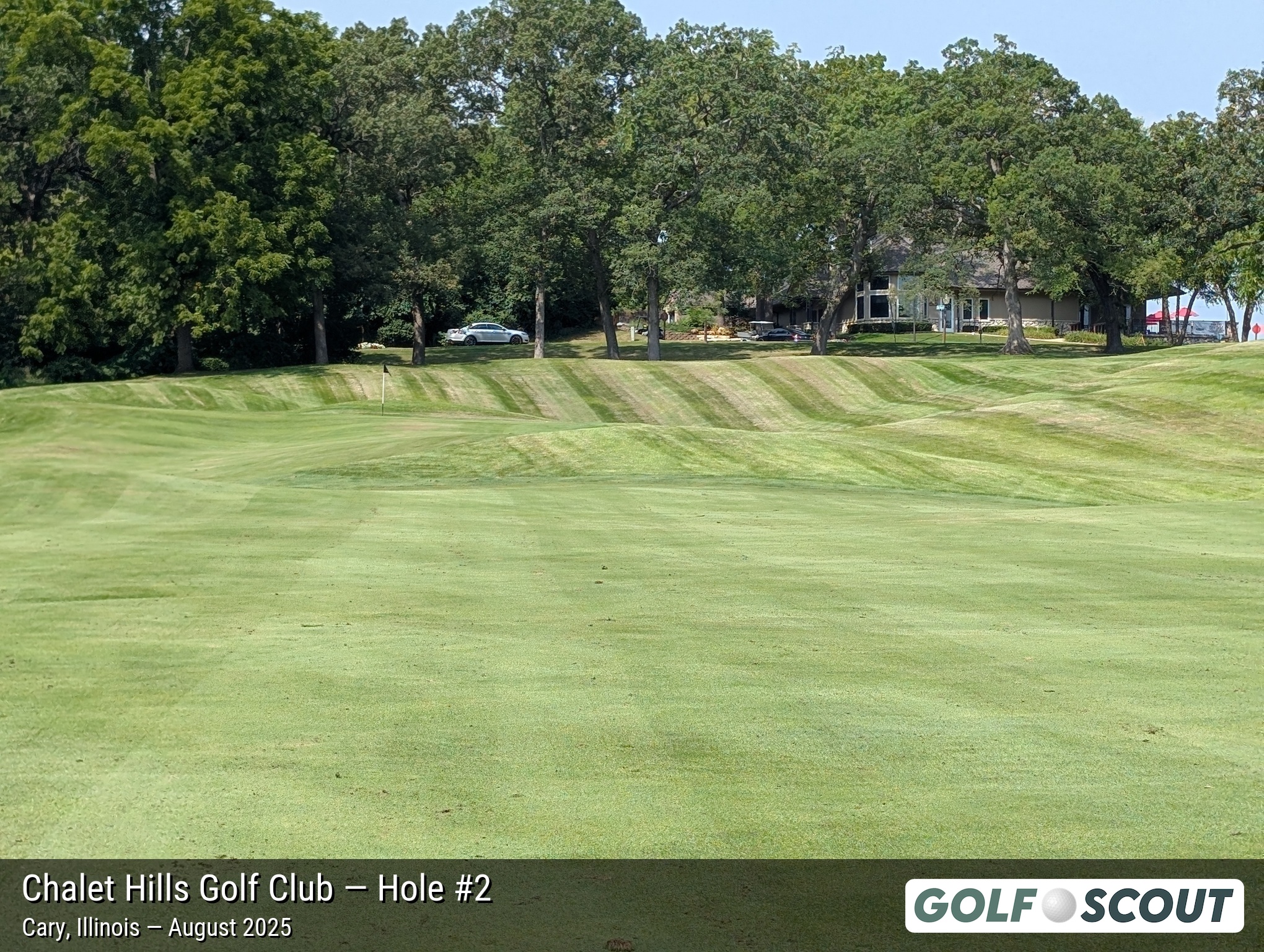 Hole 2 at Chalet Hills Golf Club