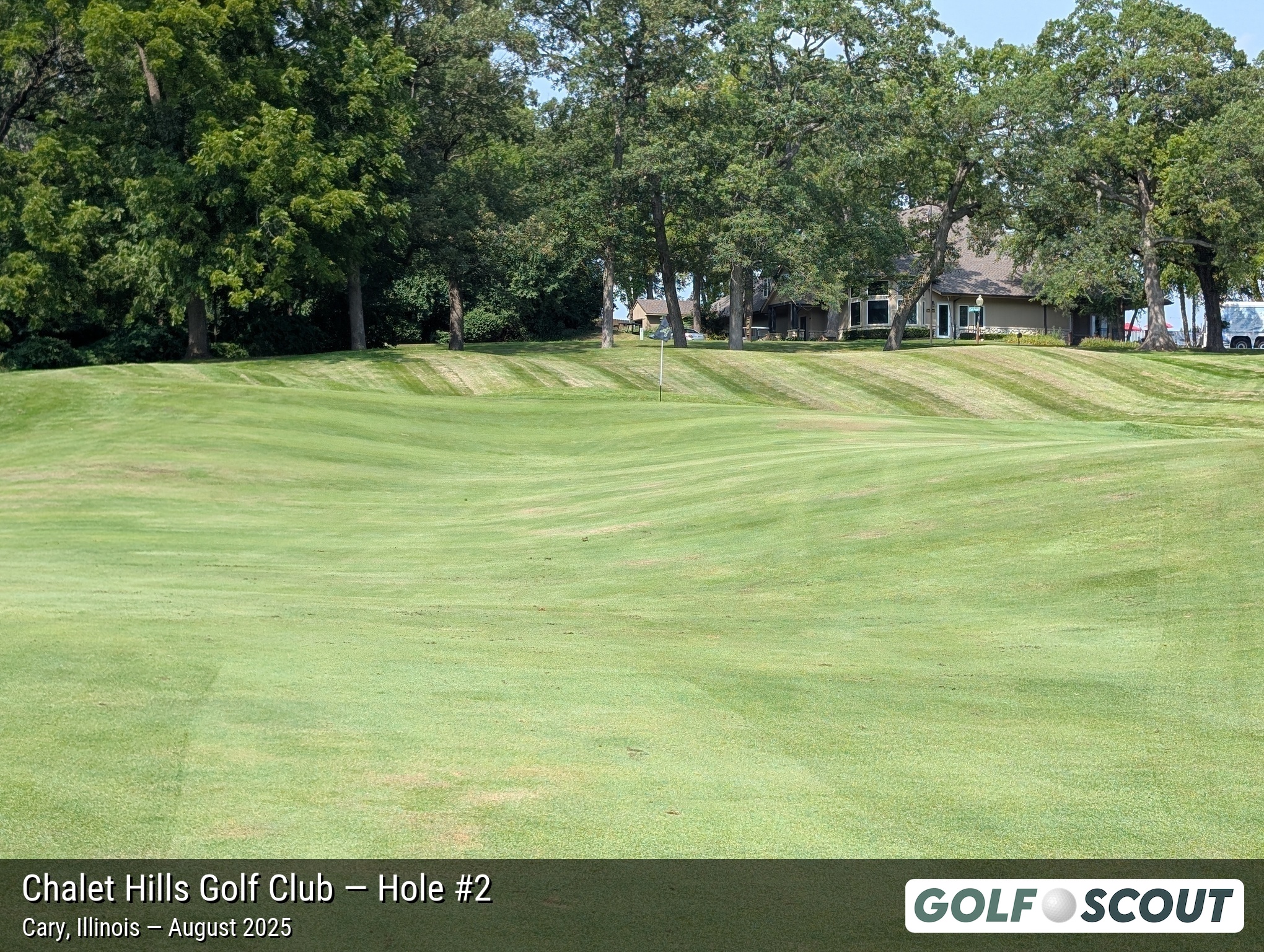 Hole 2 at Chalet Hills Golf Club