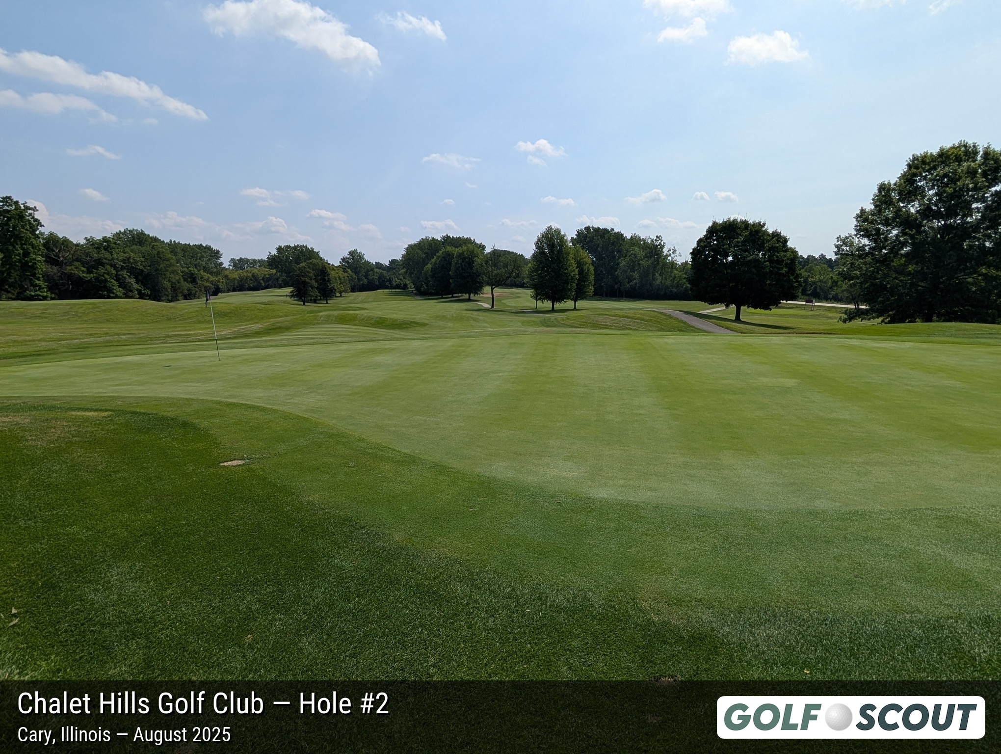 Hole 2 at Chalet Hills Golf Club
